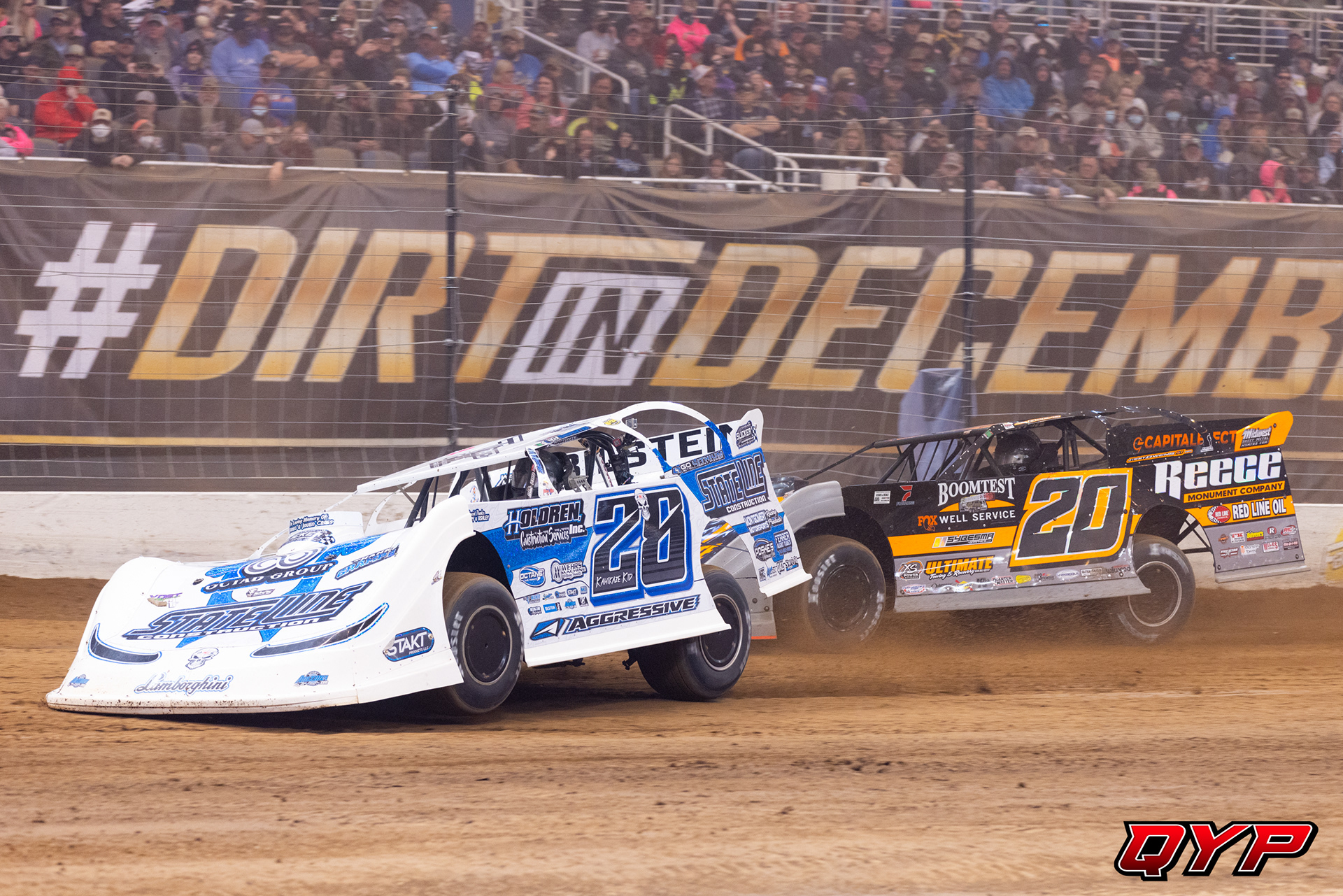 #28 Tyler Carpenter. #20 Jimmy Owens. Gateway Dirt Nationals. 12/15/23