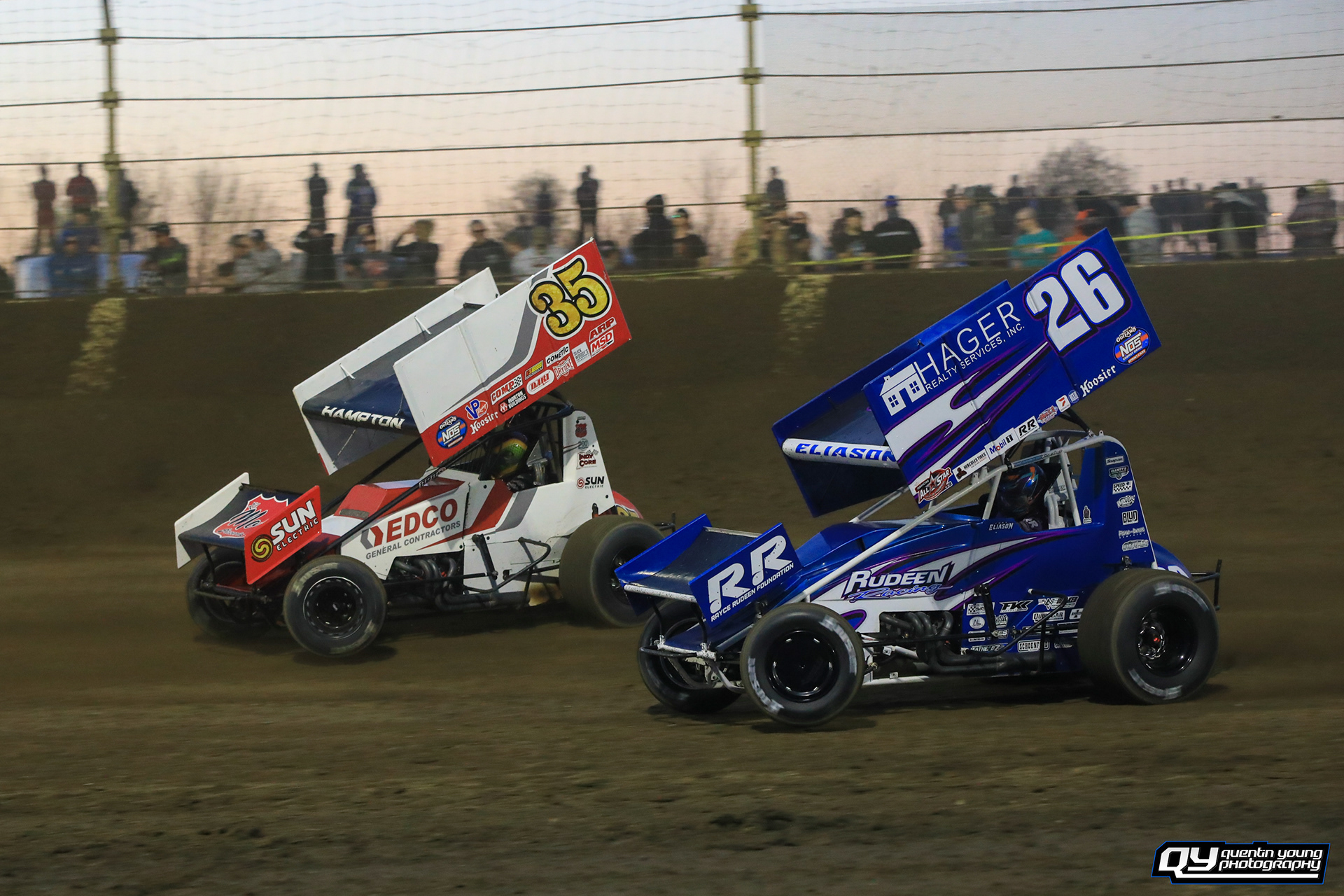 #26 Cory Eliason. #35 Zach Hampton