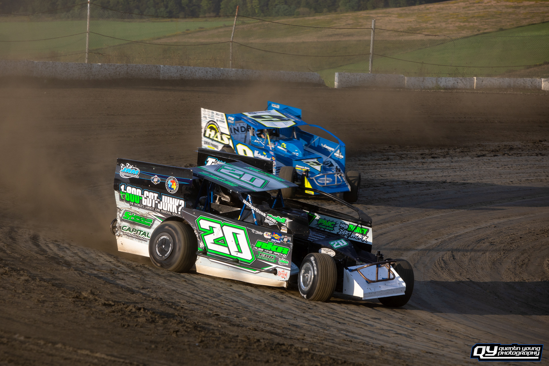 #20 David Schilling. #9s Matt Sheppard. Thunder Mountain Speedway STSS. 8/31/21