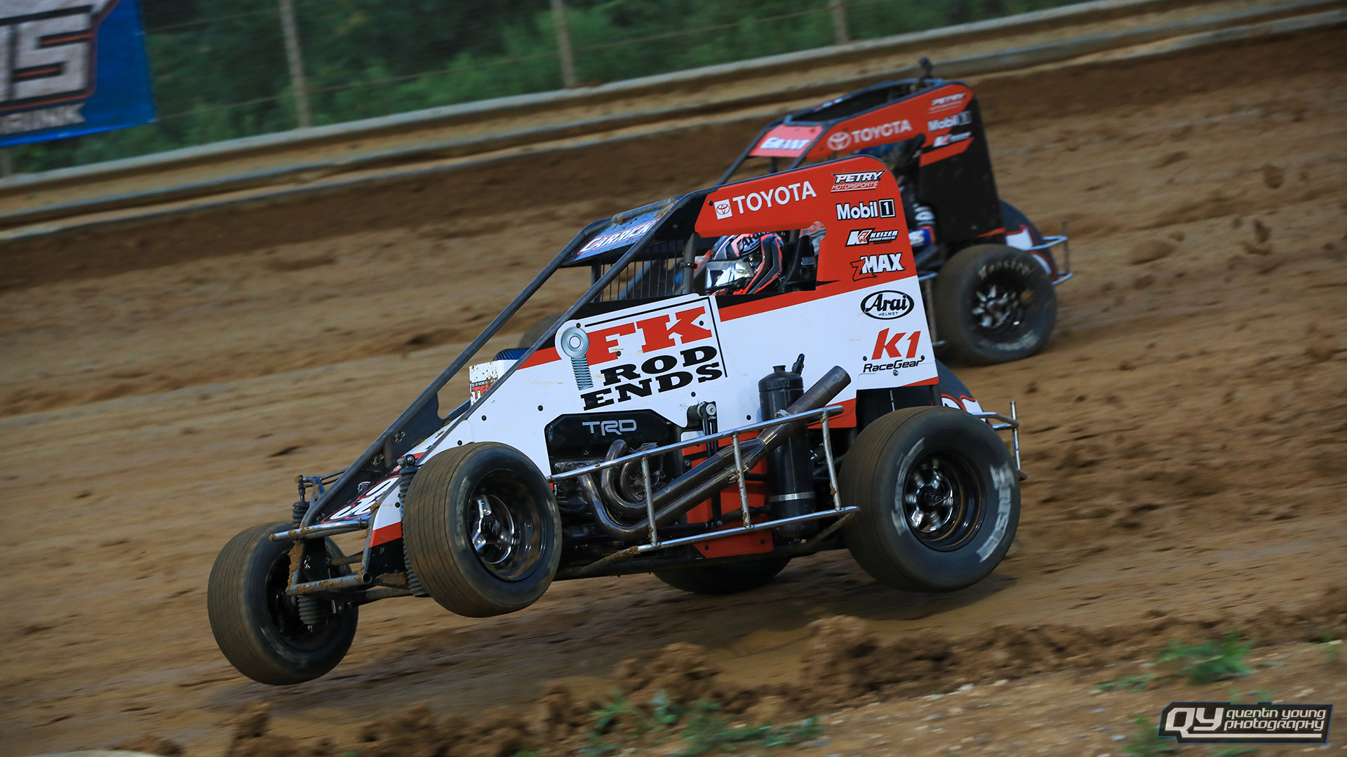 #35 Tanner Carrick. Clyde Martin Memorial Speedway USAC Midgets. 8/8/20