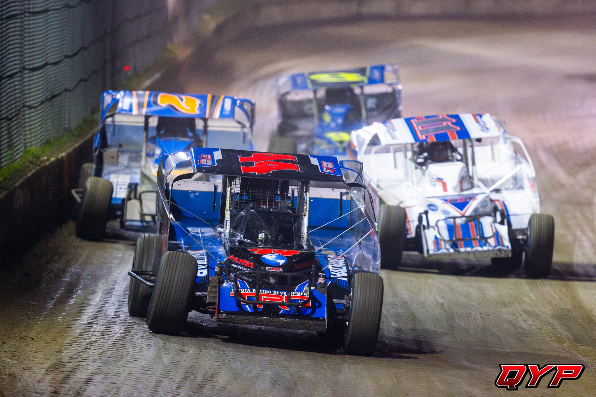 #44 Stewart Friesen. #11 Matt Caprara. #7 Rick Laubach. #9s Matt Sheppard. All-Tech Raceway STSS. 2/10/24
