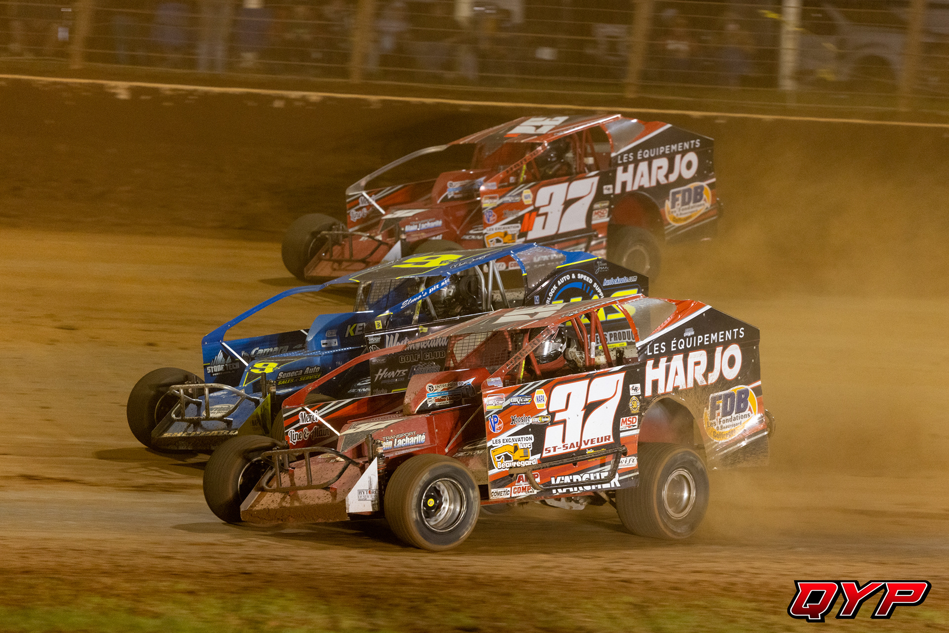 #37 Paul St. Sauveur. #9S Matt Sheppard. #M37 Mathieu Desjardins. The Dirt Track at Charlotte SDS. 11/4/22