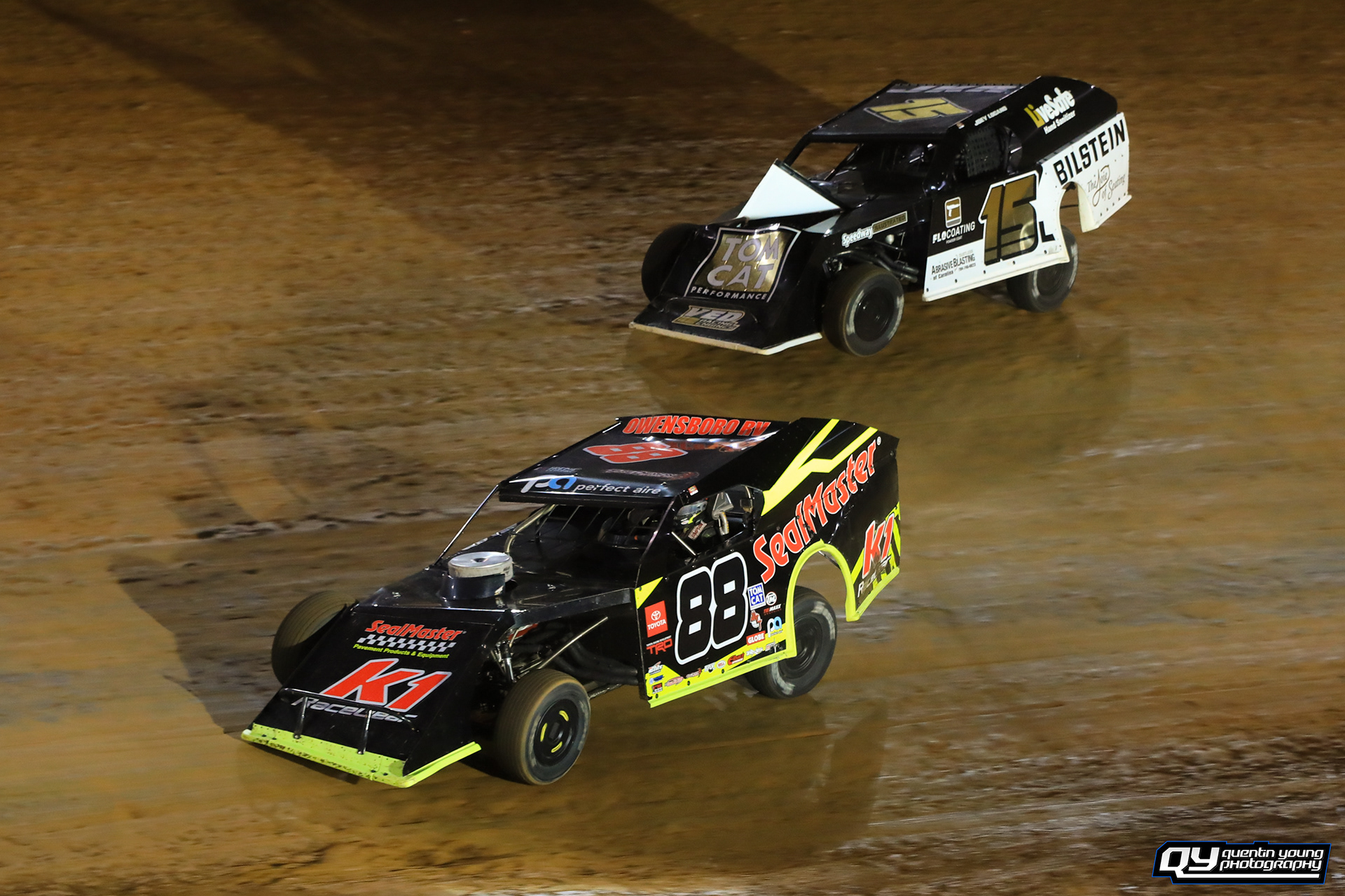 #88 Matt Crafton. #15L Joey Logano. Bristol Dirt Nationals. 3/16/21.