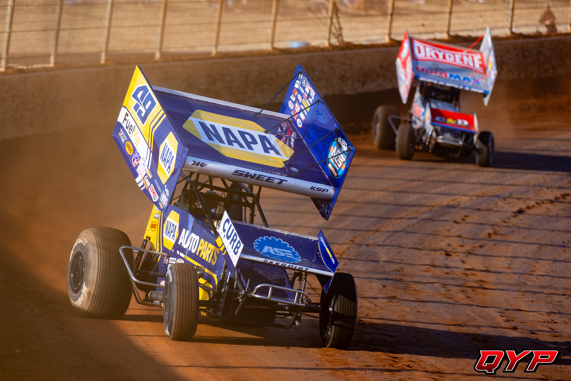 #49 Brad Sweet. #1S Logan Schuchart. The Dirt Track at Charlotte WoO. 11/4/23