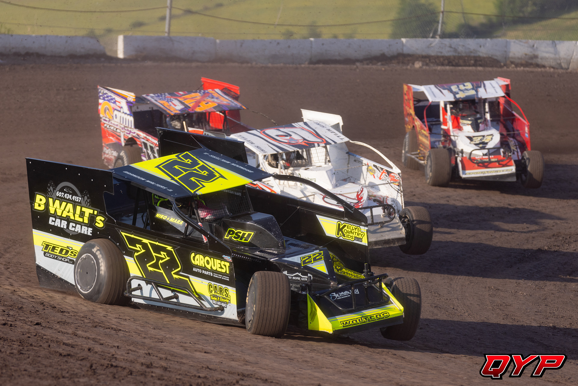 #22 Brandon Walters. #5* Tyler Siri. #119x Chance Spoonhower. #34 Shayne Spoonhower. Thunder Mountain Speedway. 6/3/23