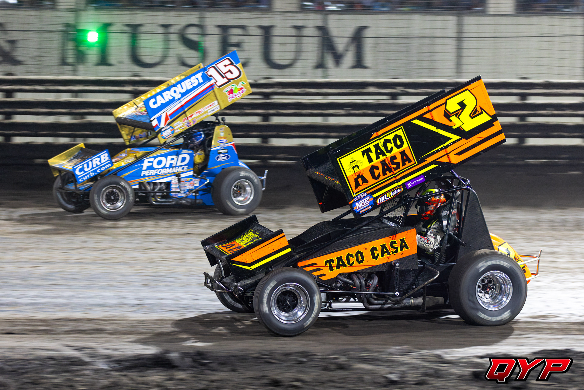 #J2 John Carney. #15 Donny Schatz. Knoxville Raceway. 8/7/24