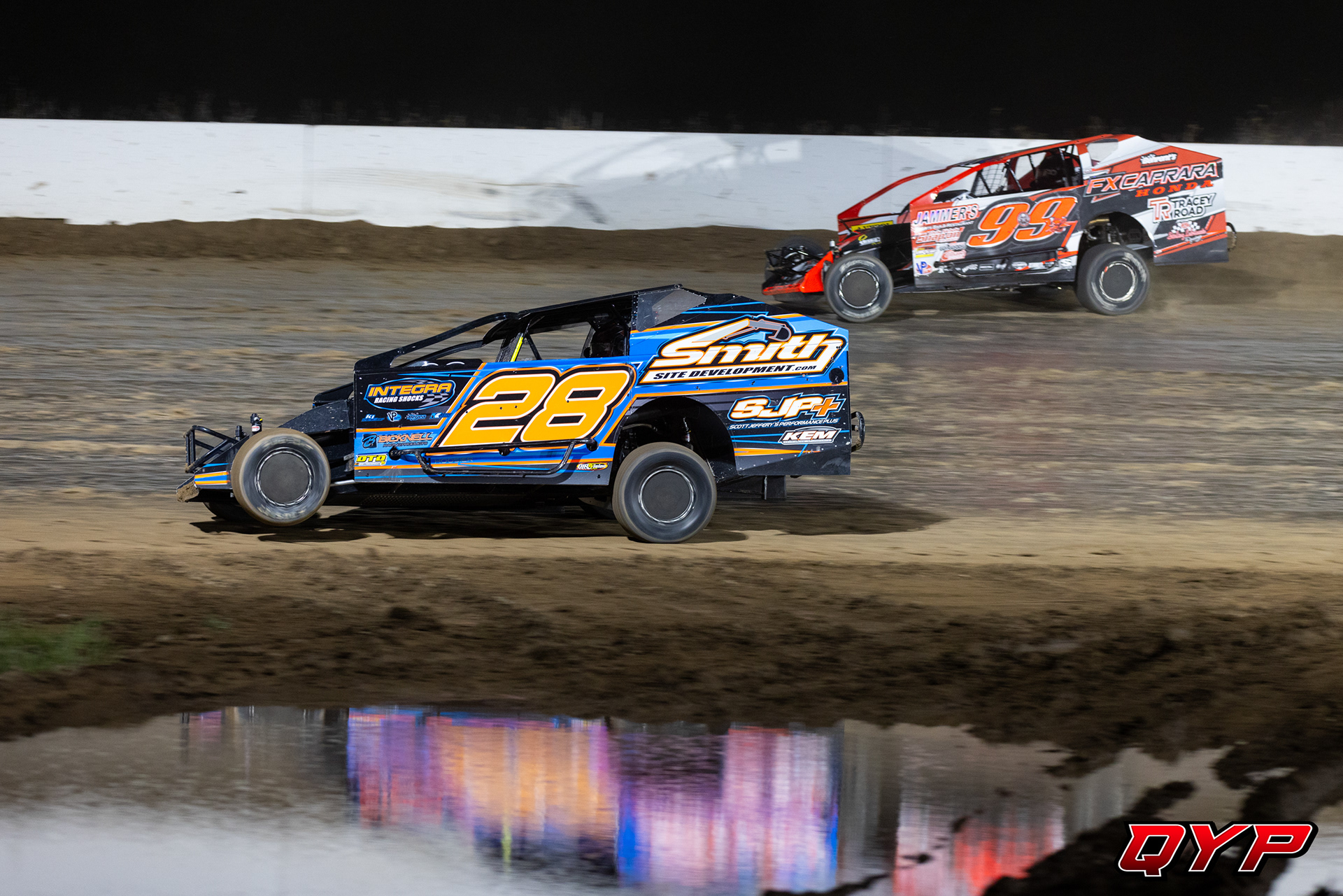 #28 Matt Meade. #99L Larry Wight. Weedsport Speedway. 9/8/24