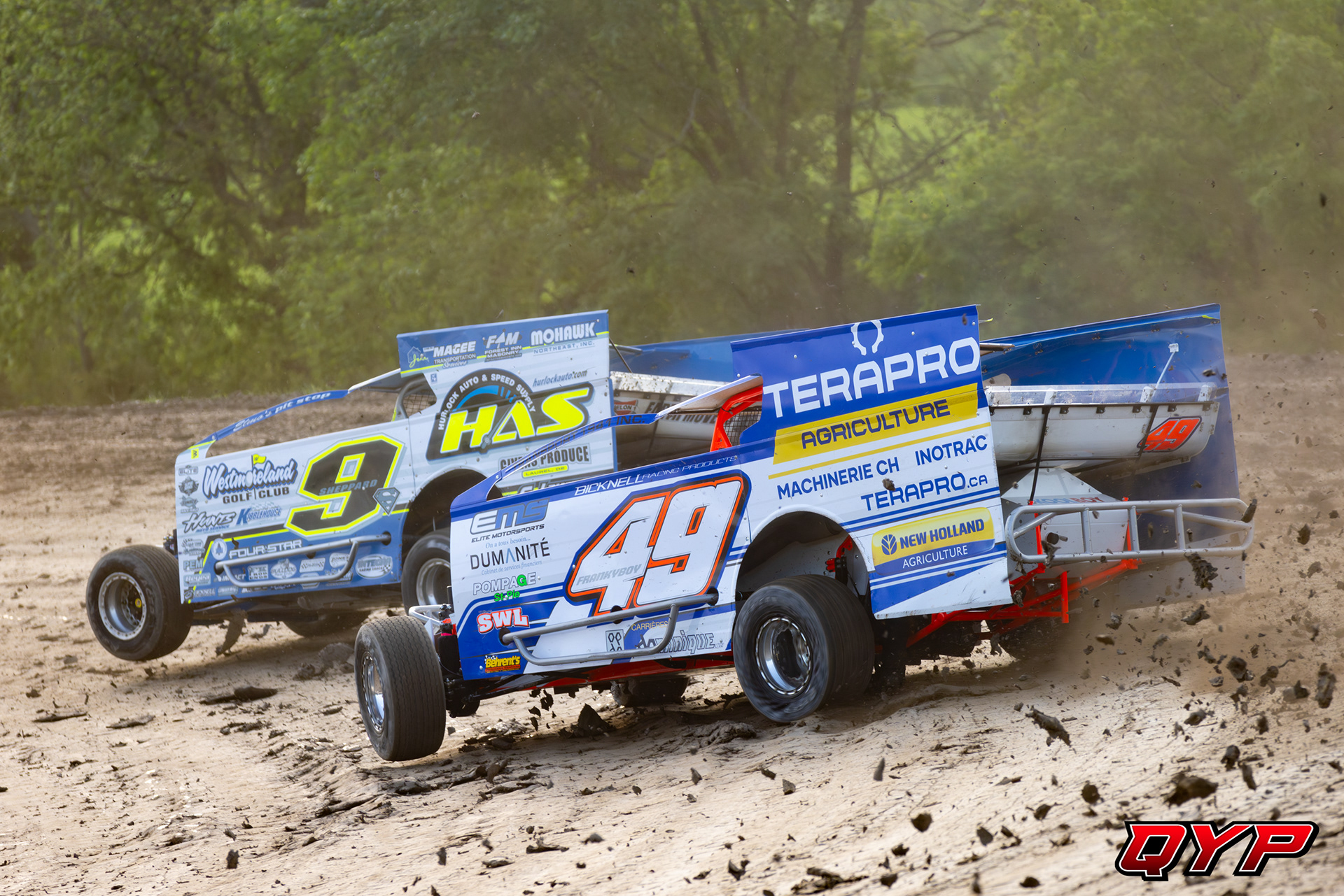 #49 Francois Bernier. #9S Matt Sheppard. Devils Bowl Speedway STSS. 6/18/23