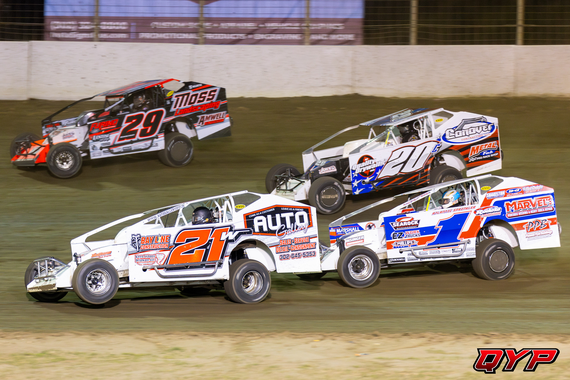 #21W Joseph Watson. #1 Billy Pauch Jr. #29 Ryan Krachun. #20C Cole Stangle. Bridgeport Motorsports Park. 4/13/24