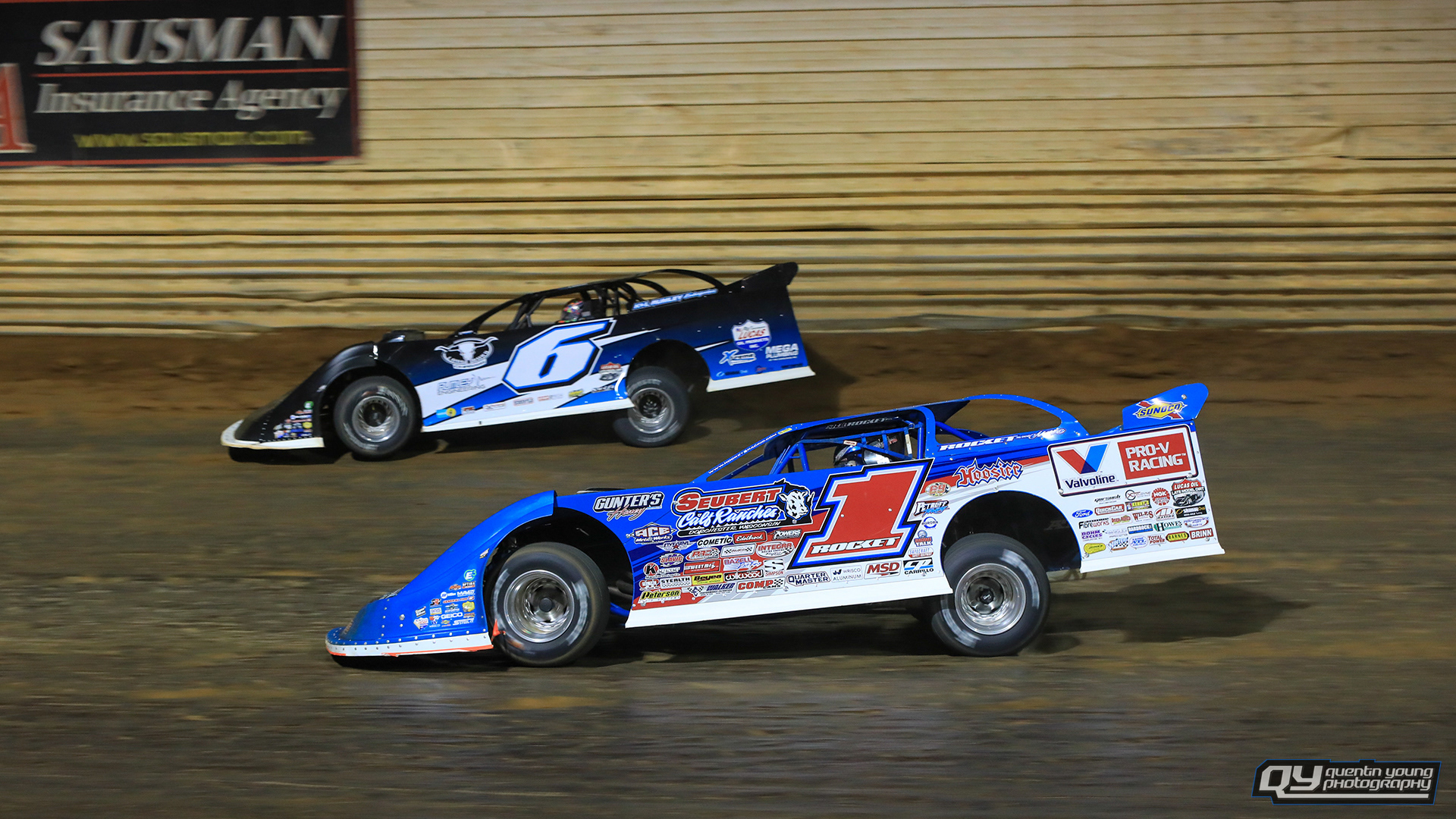 #1 Brandon Sheppard. #6 Kyle Larson.  Port Royal Speedway LOLMDS. 8/29/20
