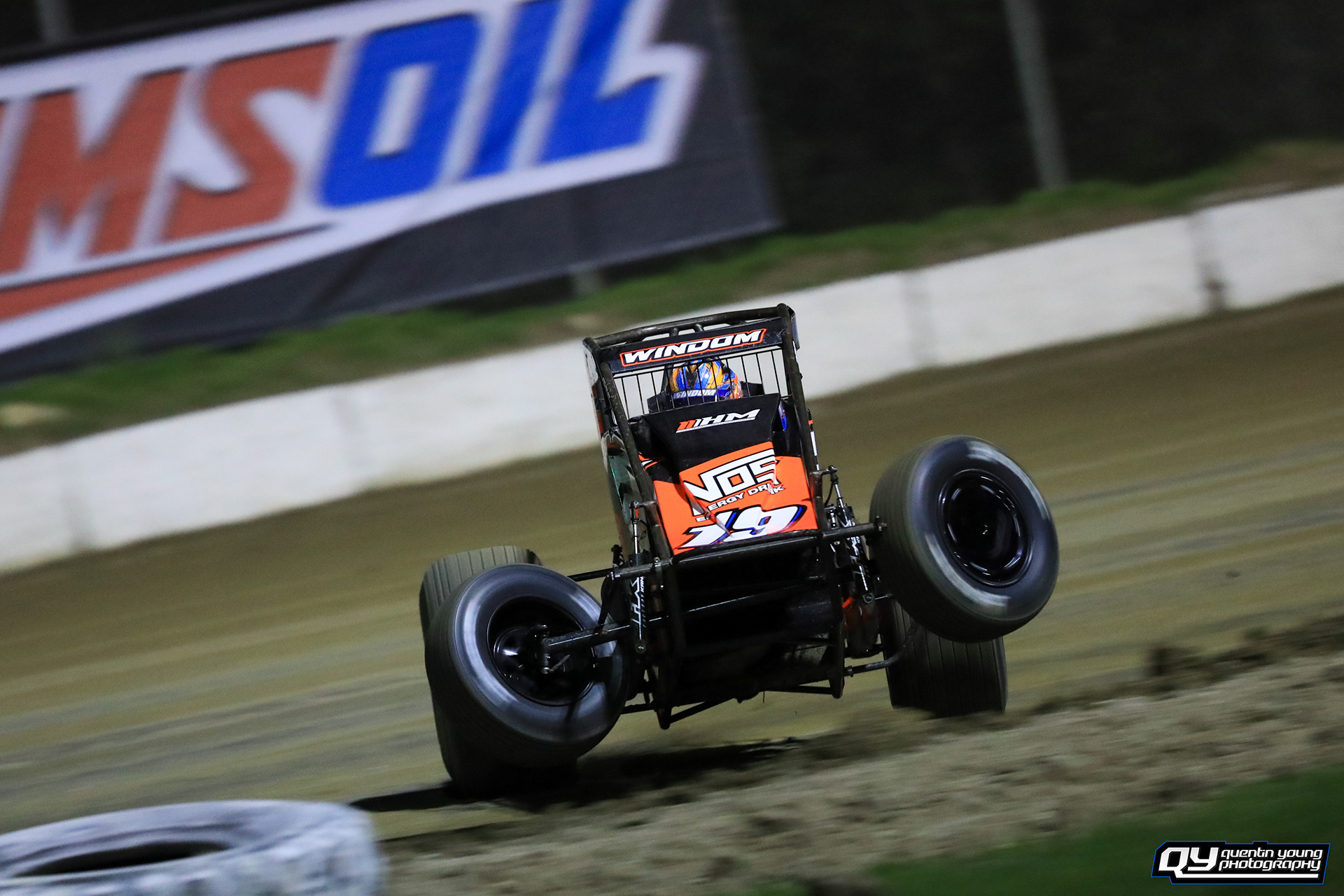 #19 Chris Windom. Bubba Raceway Park USAC Sprints. 2/10/21