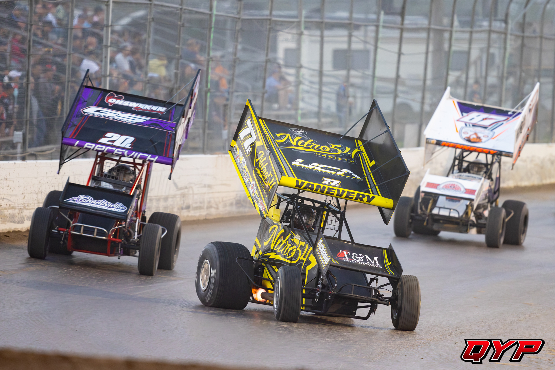 #77E Ashton VanEvery. #20L Treyten Lapcevich. Ohsweken Speedway AST. 8/16/23