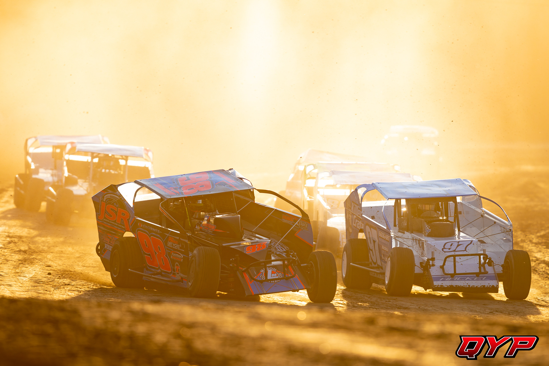 #98 Rocky Warner. #97 Bobby Hackel. Utica-Rome Speedway. 5/26/23