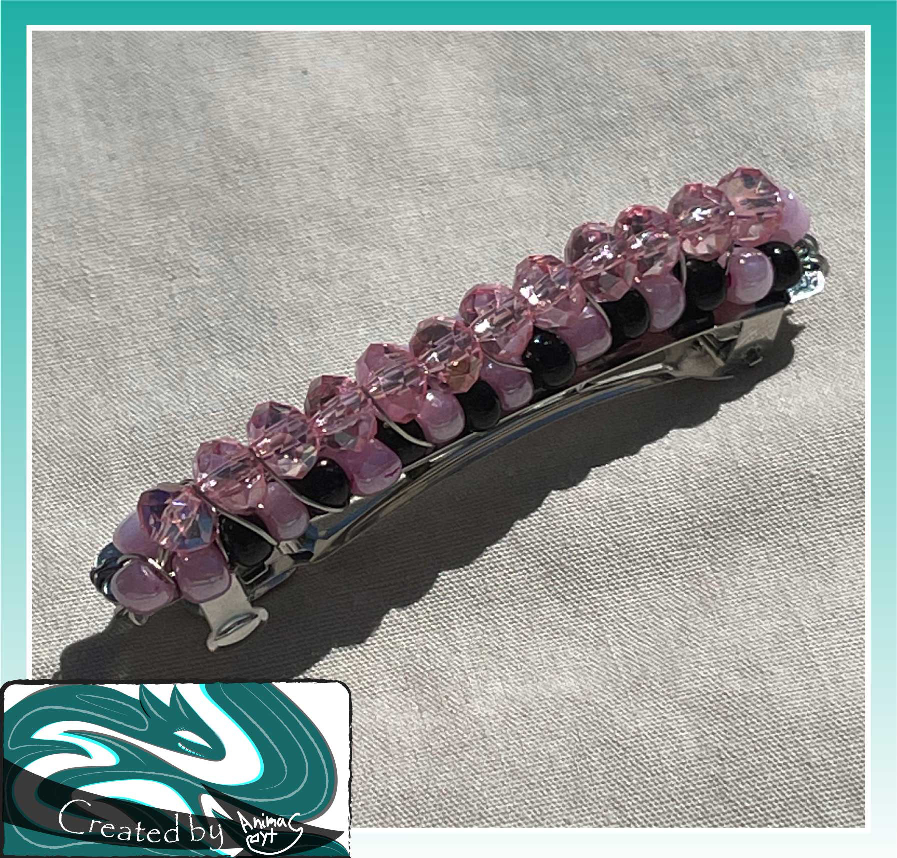 Black and Pink Crystal