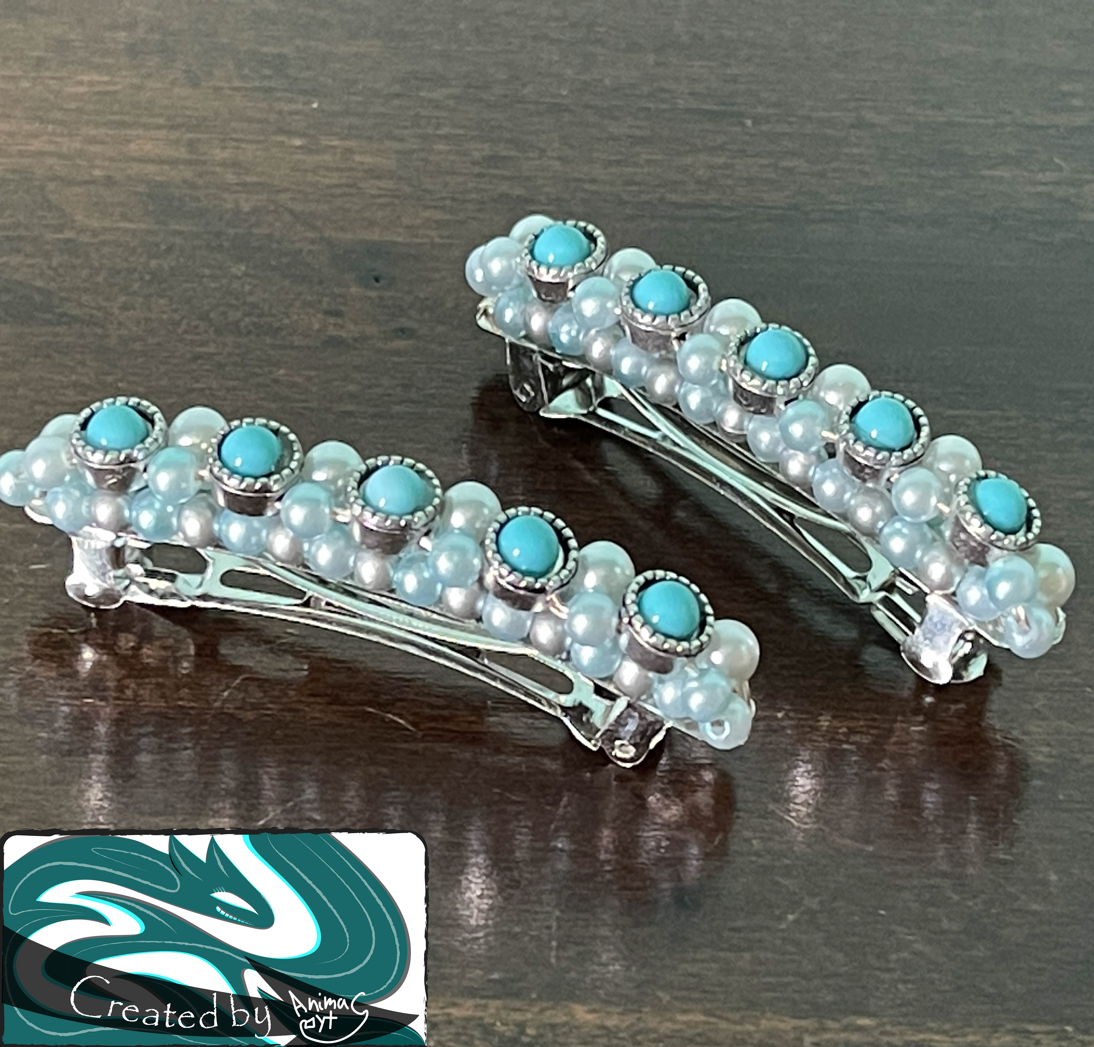 Blue Pearl set of 2