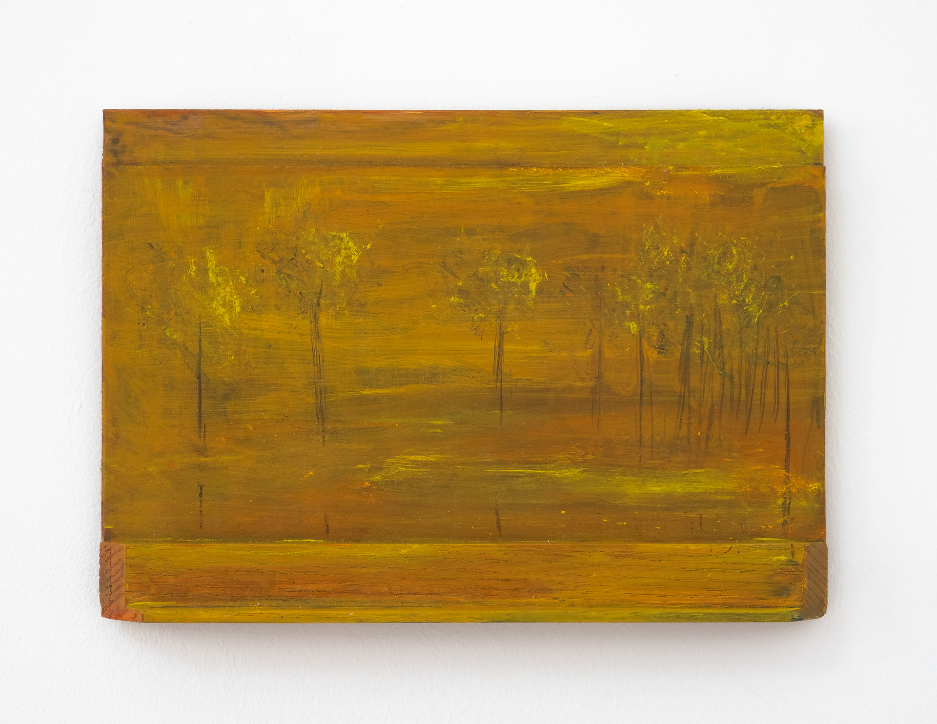 "Trees", 14 x 19.5 cm, acrylic on board, 2023