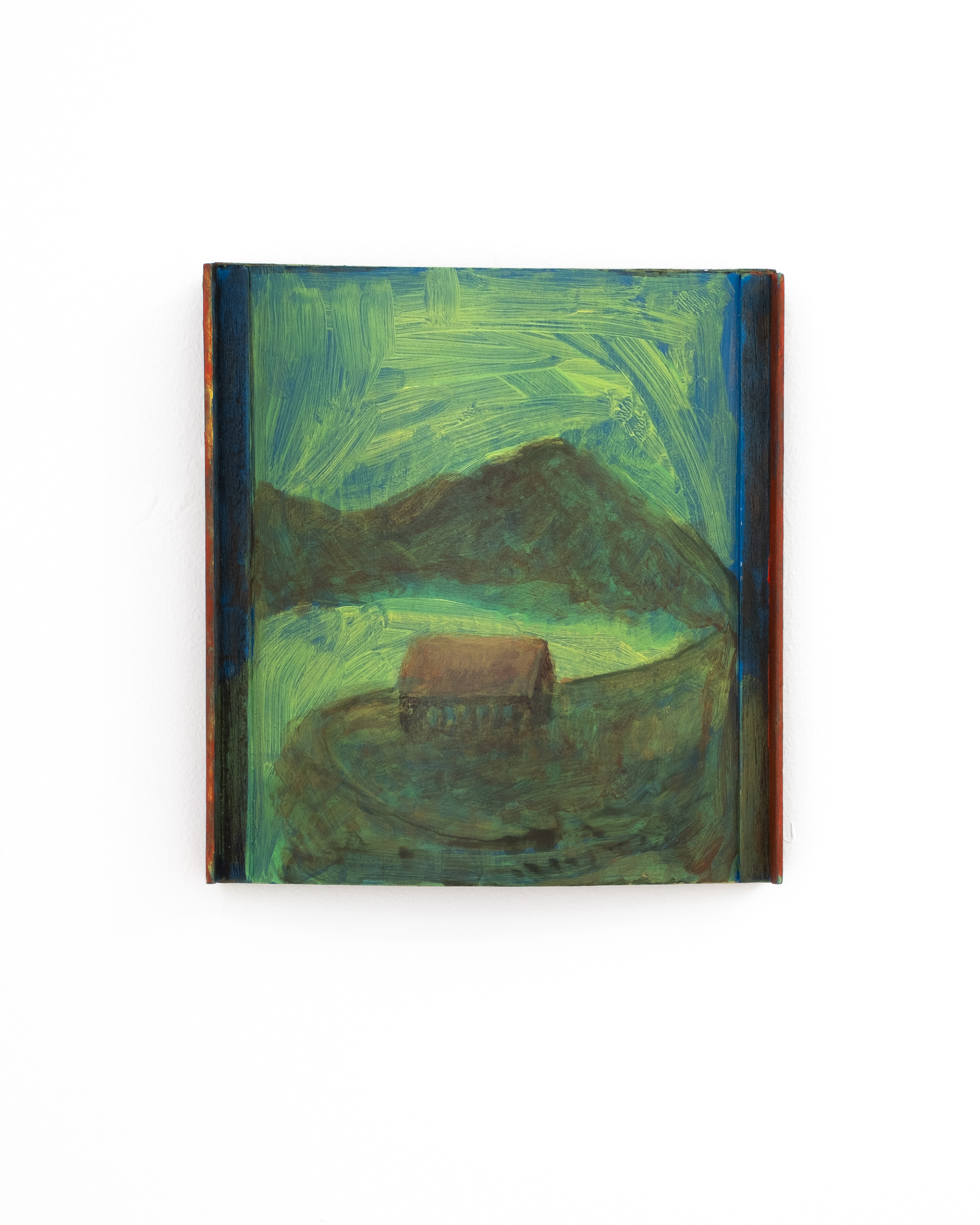 "58°53584°N 4°43199°W", acrylic on board, 2024