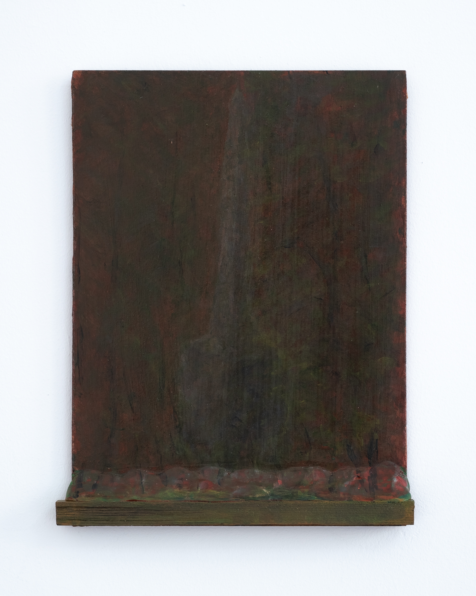 "Monument", 23 x 18, acrylic and epoxy on board, 2023