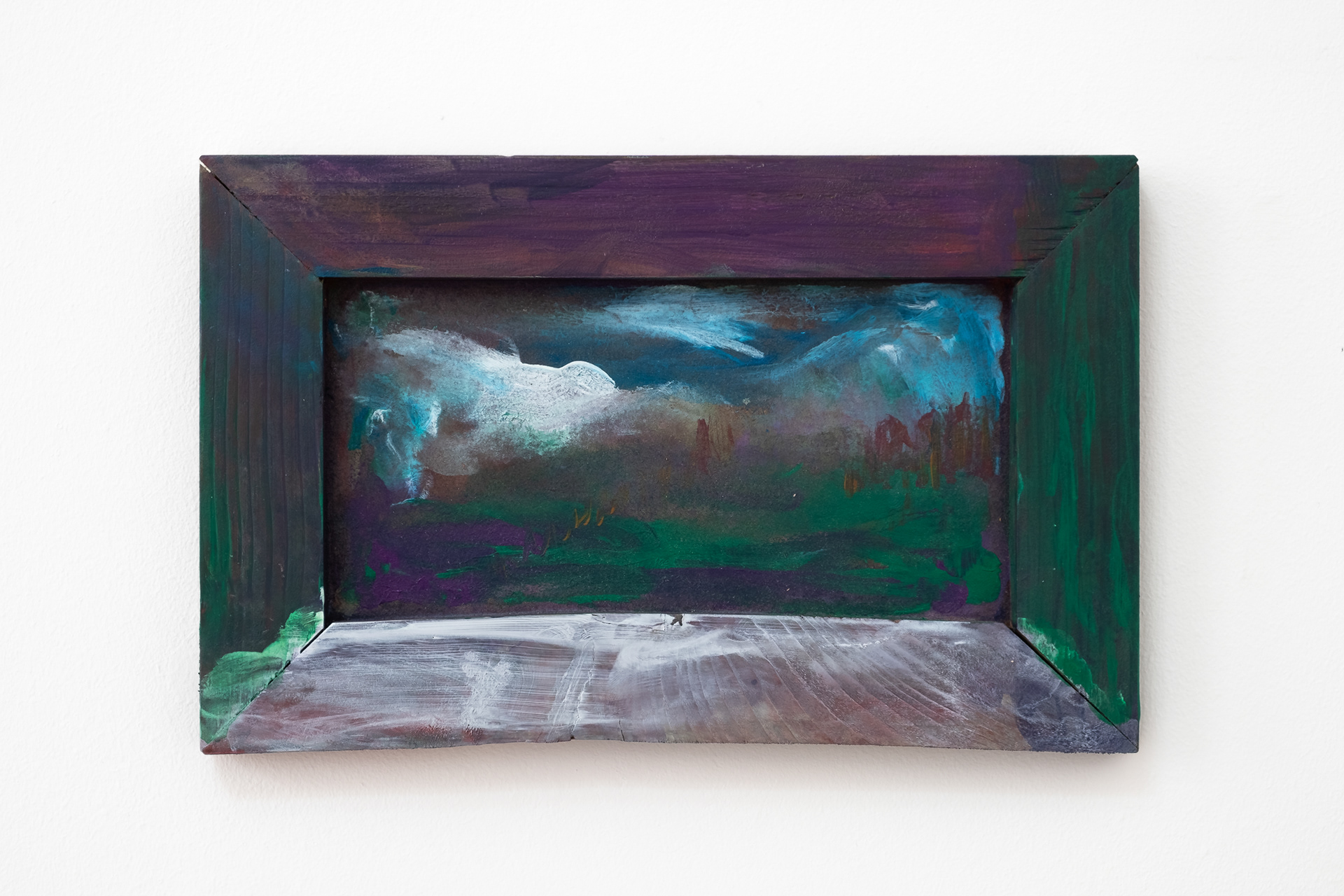 "A field", 15 x 24 cm, acrylic on board, 2022