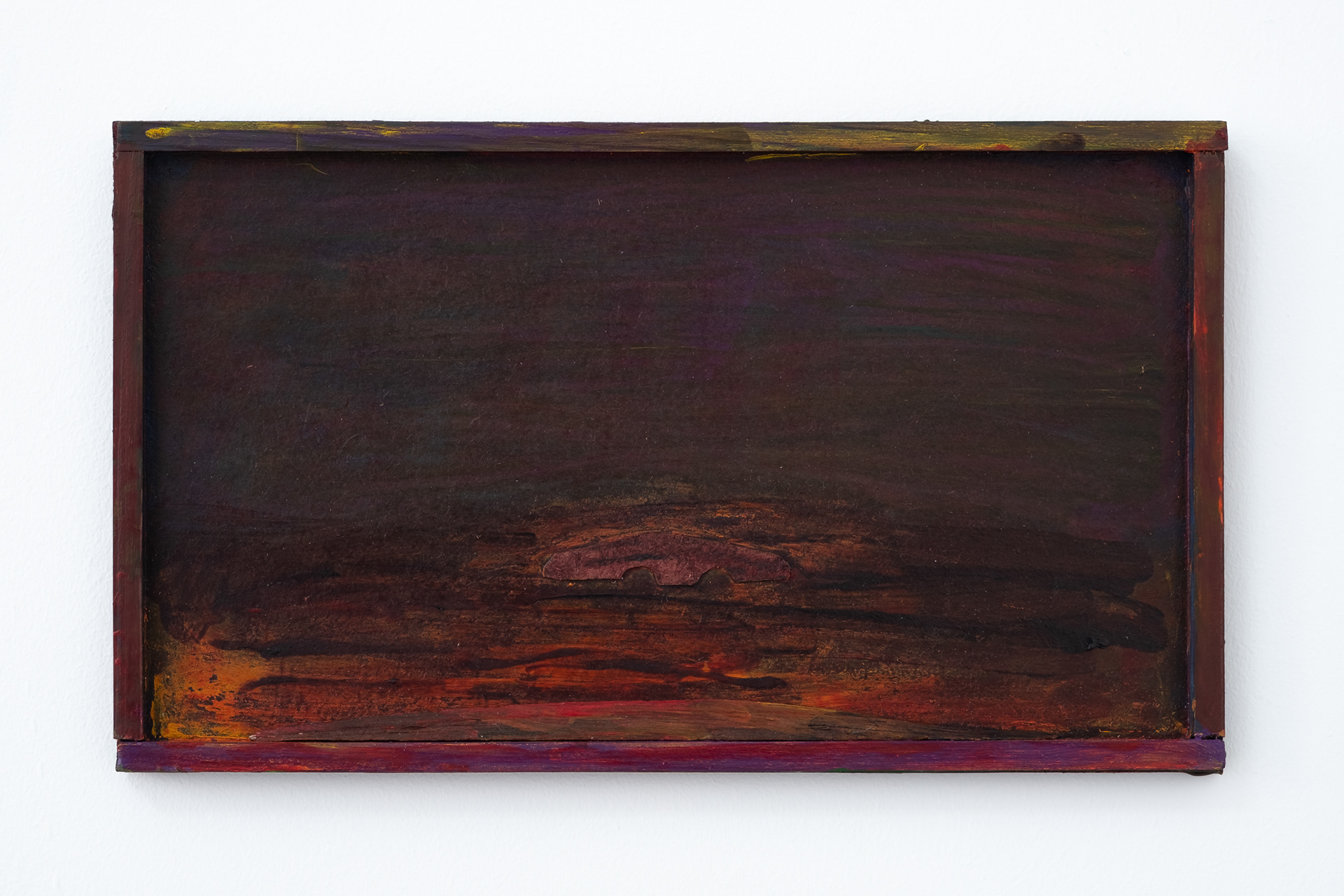 "Bridge at Carsk", 13.5 x 23.5 cm, acrylic on board, 2024