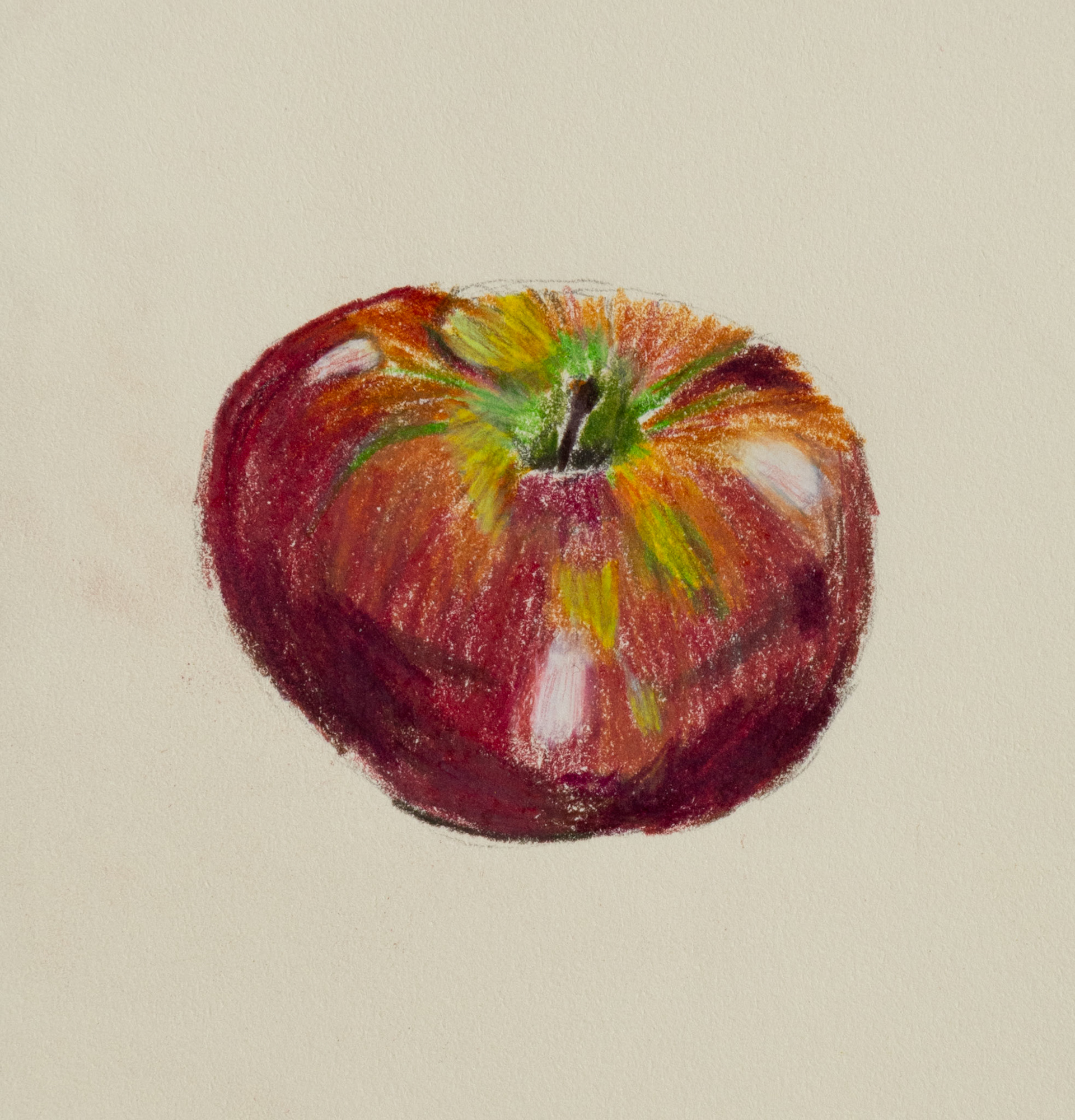 Apple, 2024. 4 x 4 inches.
