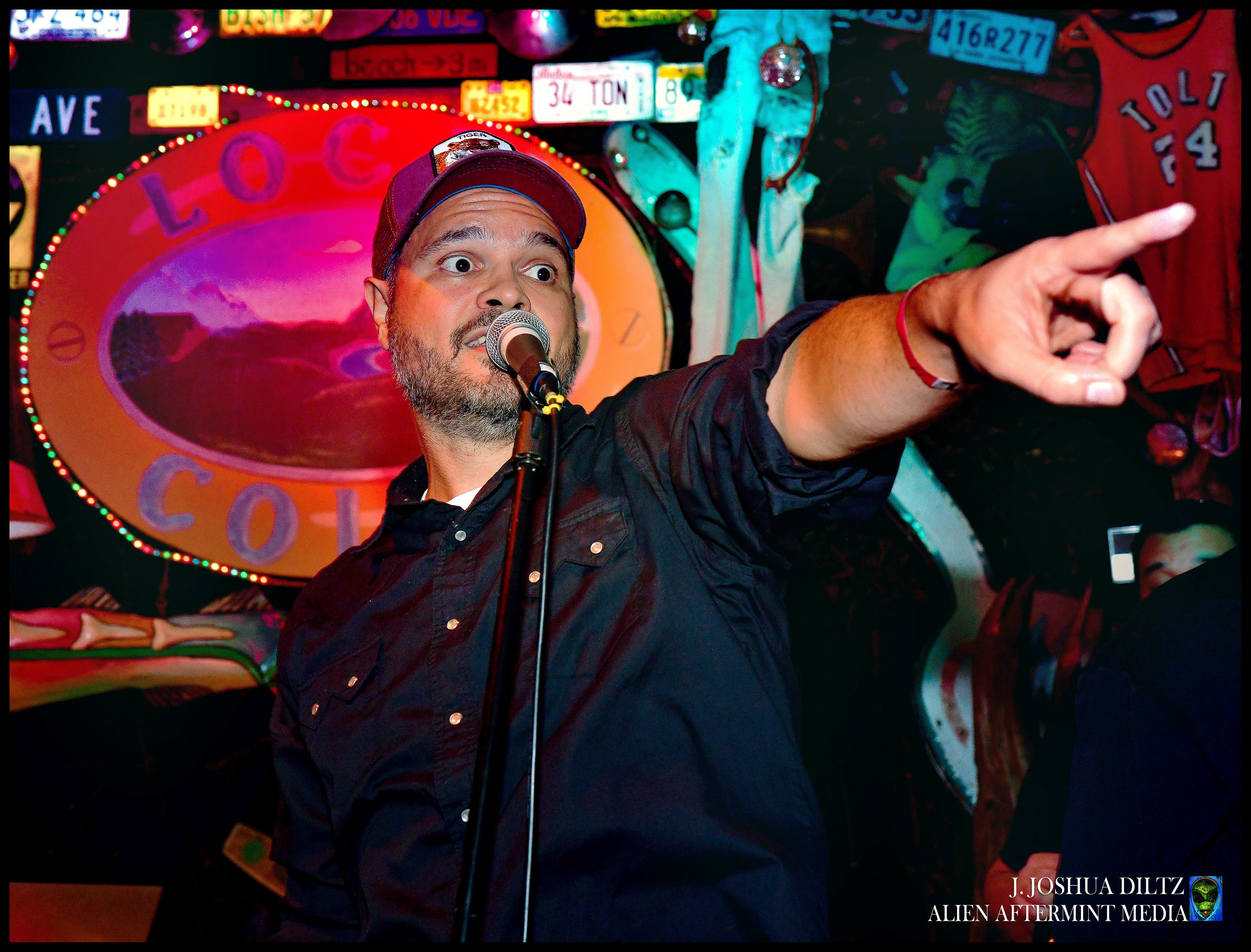 Davin MIchael Stedman supports local music while making it hardcore.  Photo J. Joshua Diltz.  Alien Aftermint.