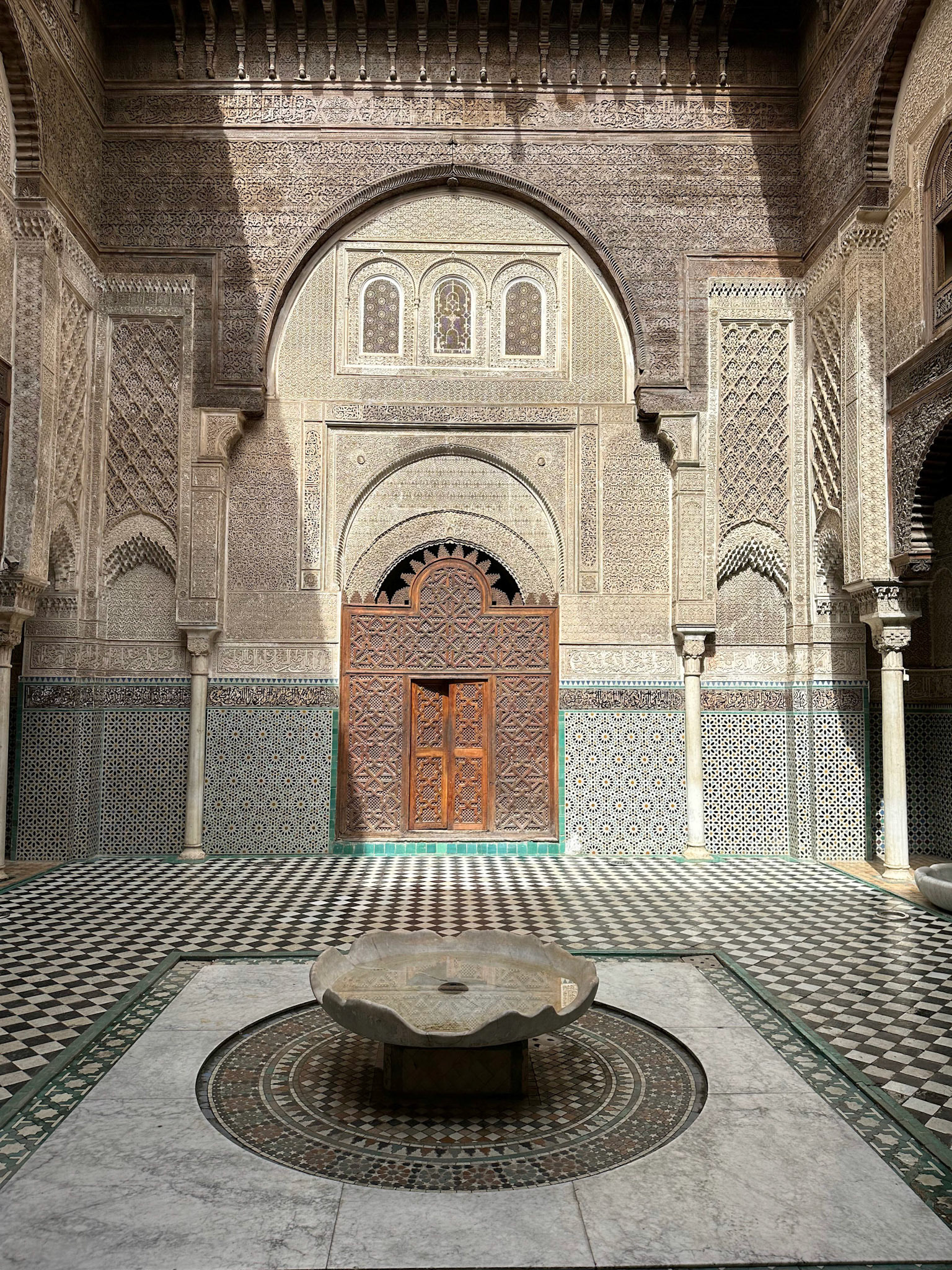 Courtyard Al-Attarine Madrassa, Fes