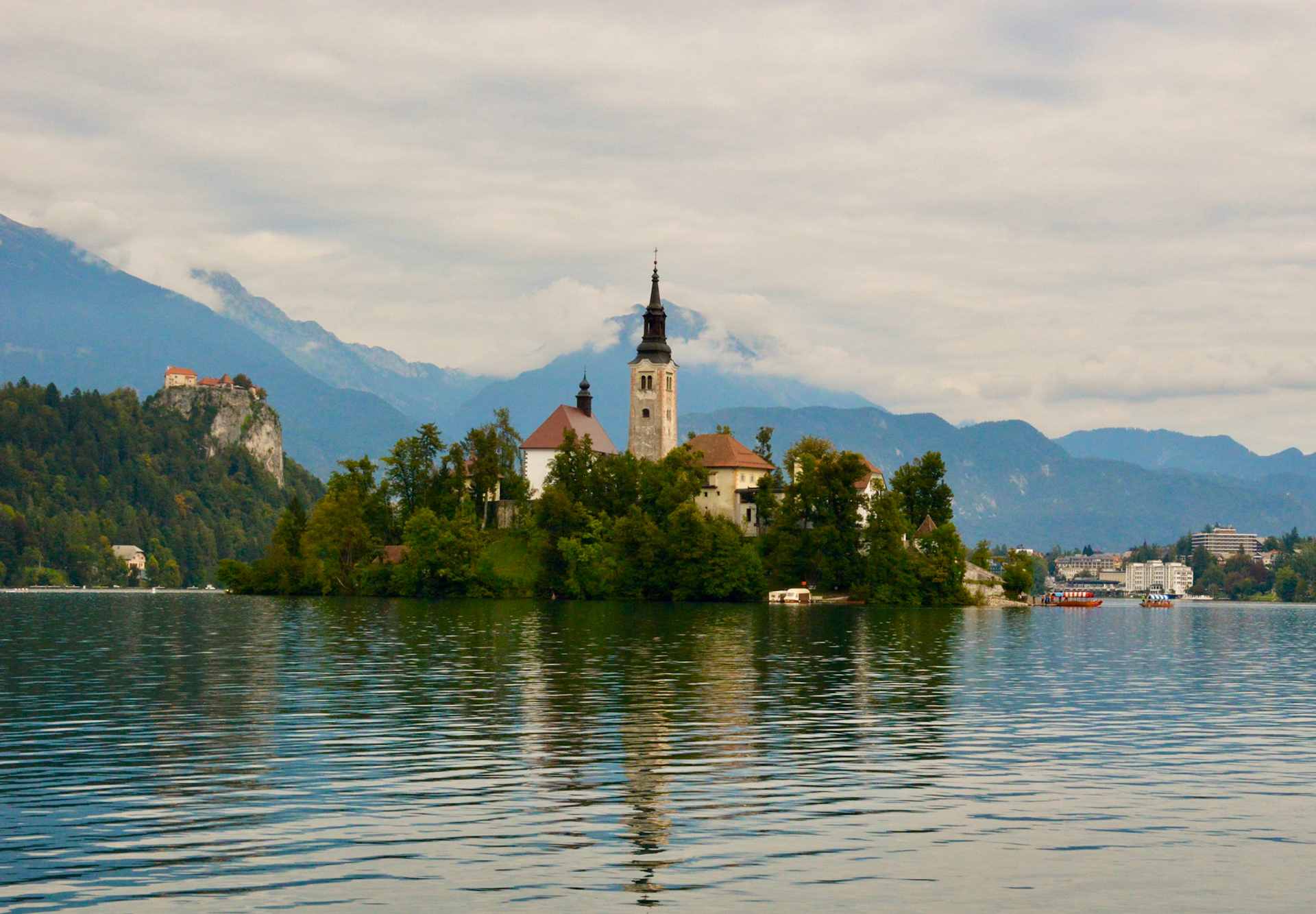 Lake Bled and Church of the Assumption of the Blessed Virgin Mary, Slovenia