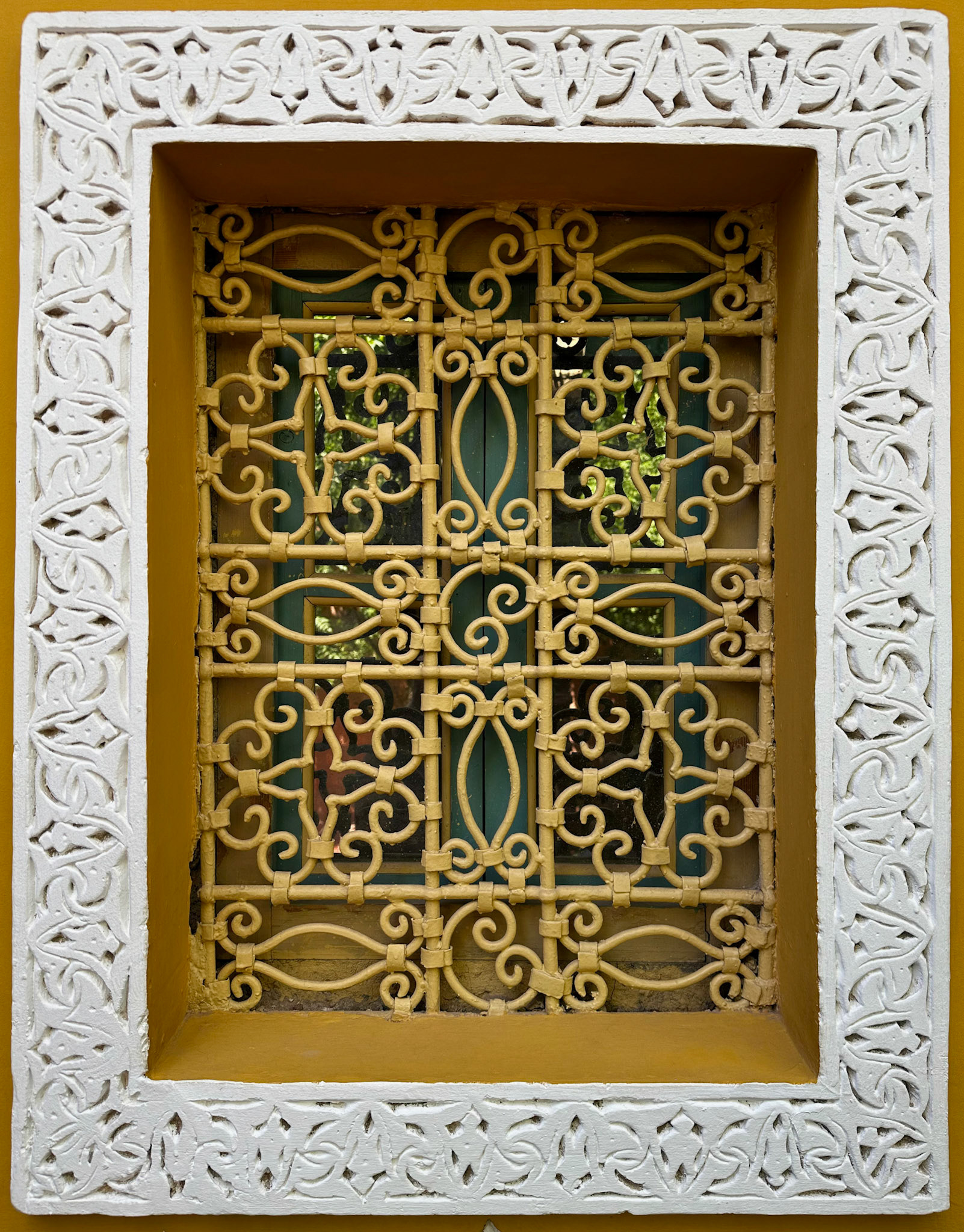 Window Grille, Jardin Marjorelle, Marrakesh