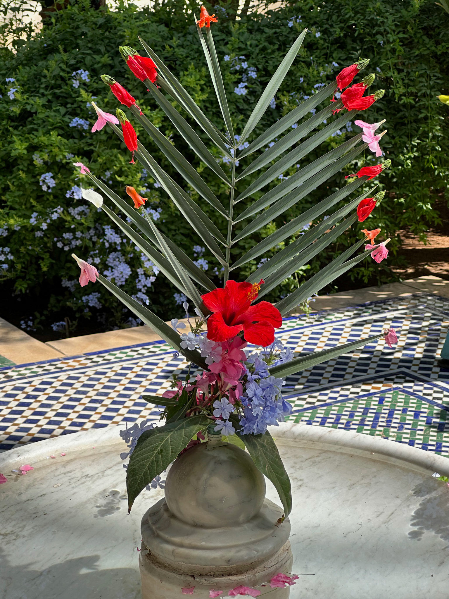 Floral Arrangement, Bahia Palace Garden, Marrakesh