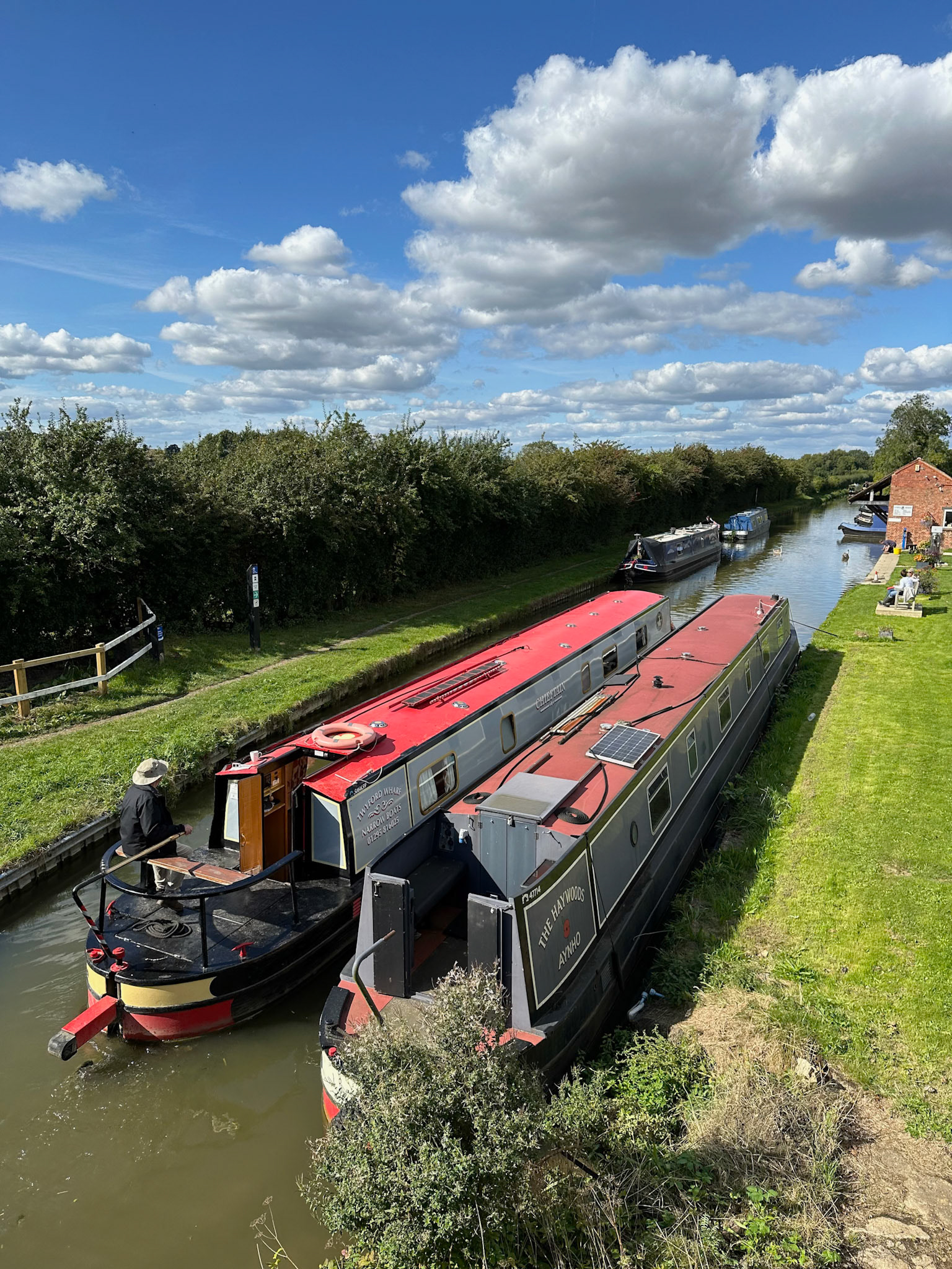 Narrowboats at Aynho Wharf on the Oxfordshire Canal