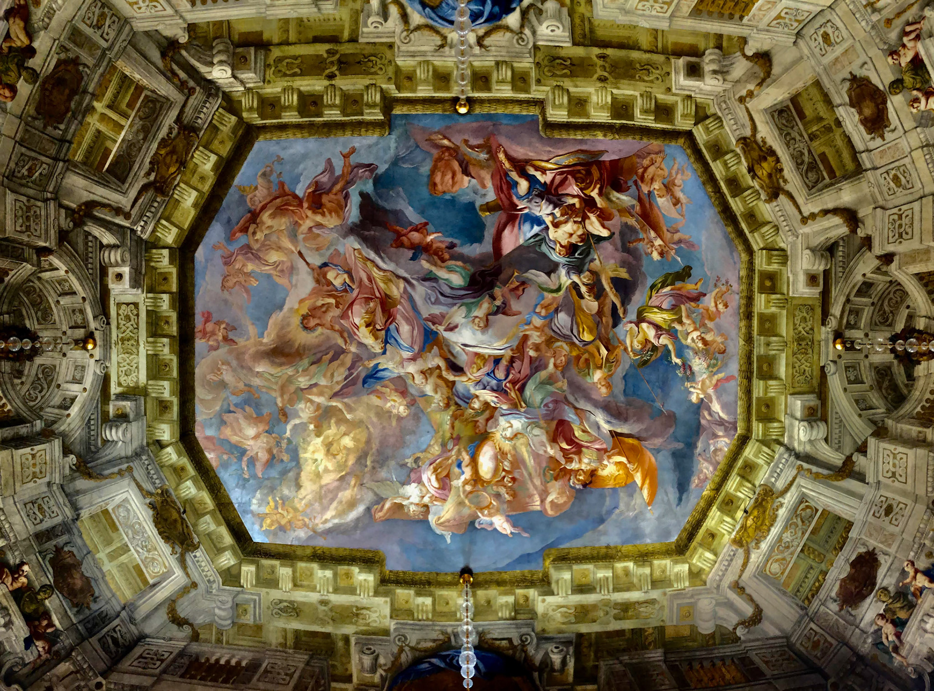 ,Belvedere Palace Ceiling, Vienna