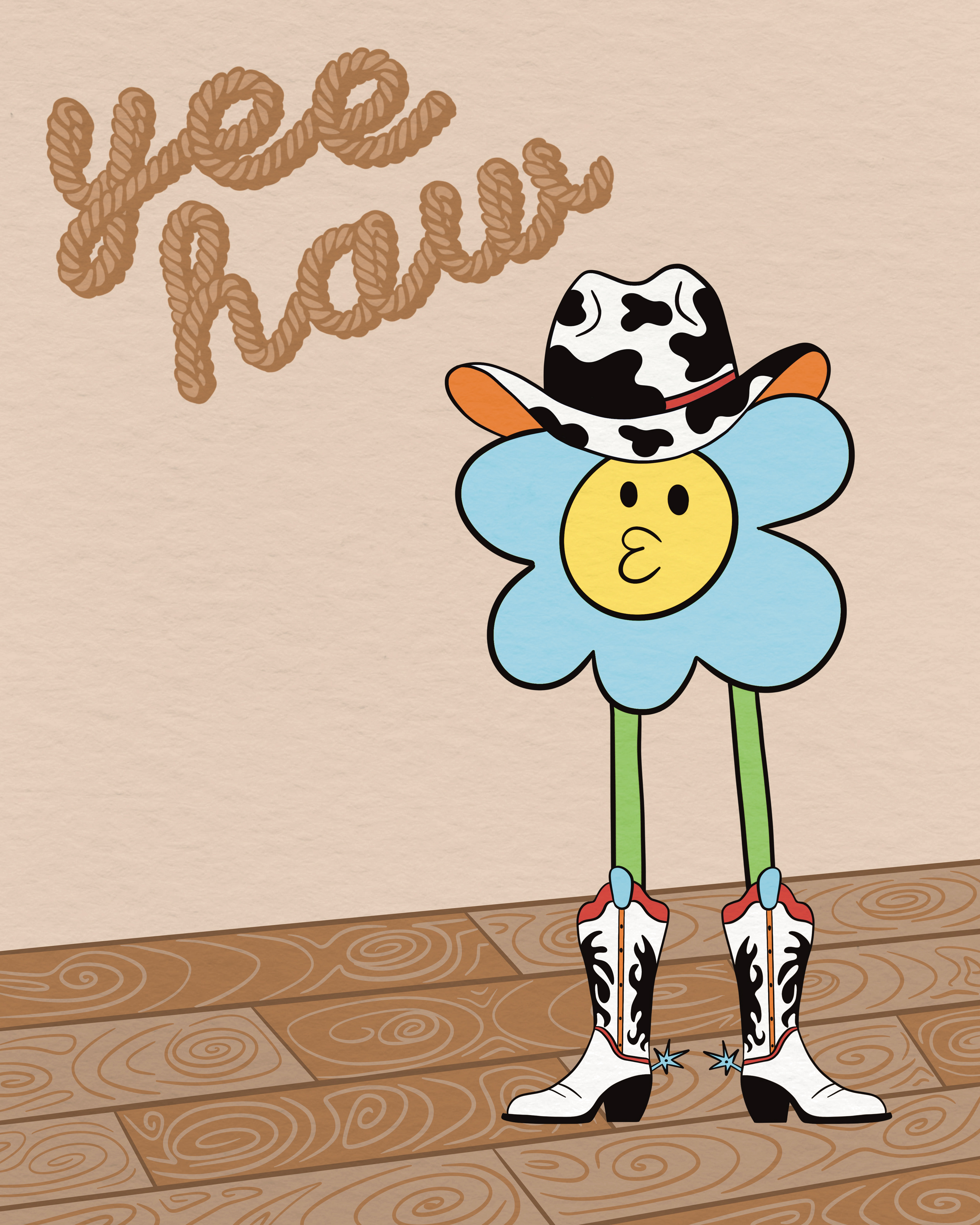 yea haw - blue