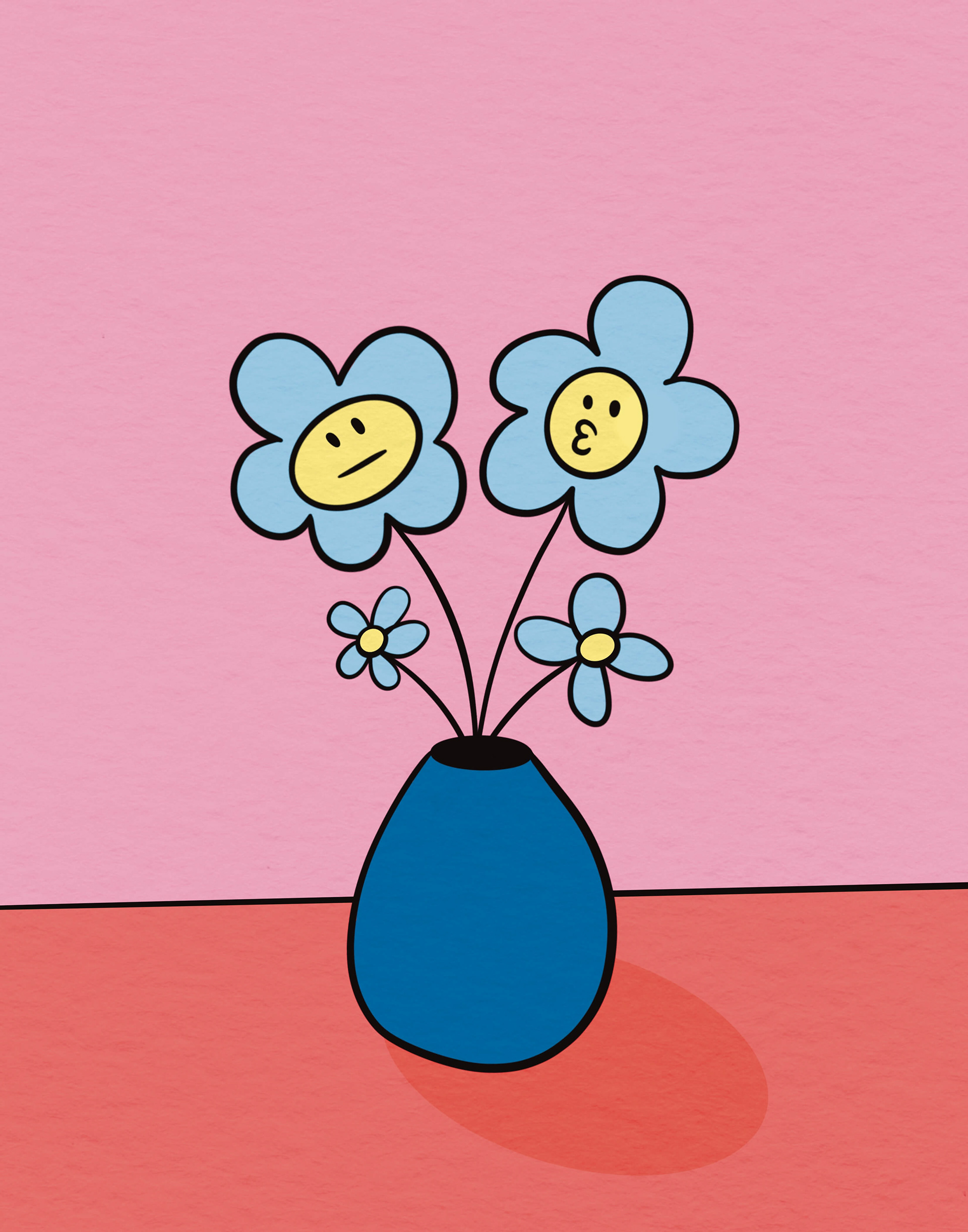 too blue