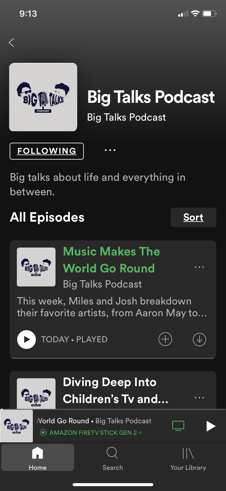 Spotify Page Mock-Up