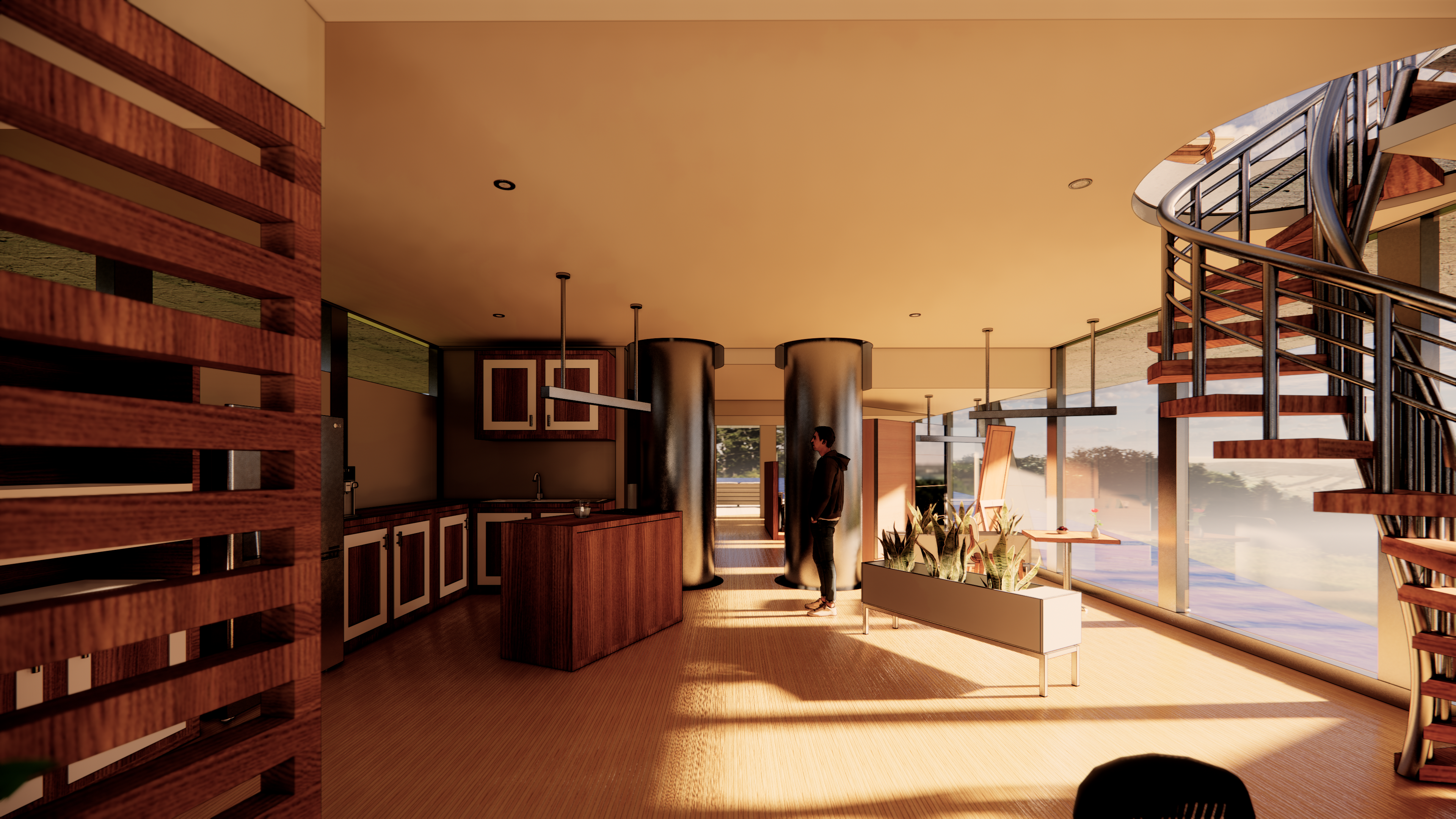 Kitchen and Dining Space