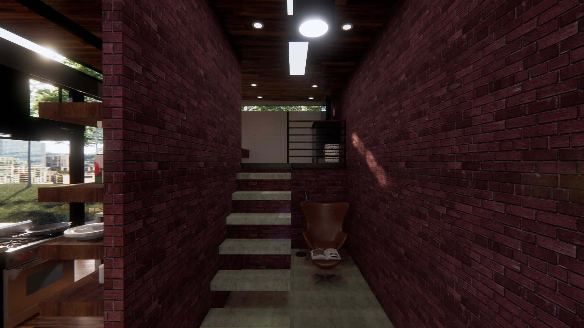 Hallway to Sleeping Area
