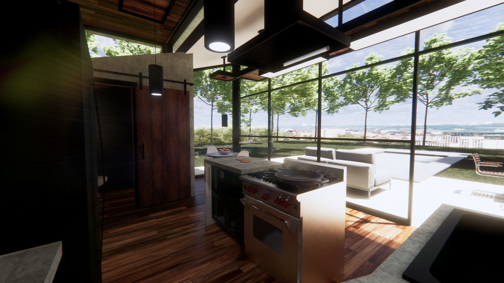 Kitchen + Backyard