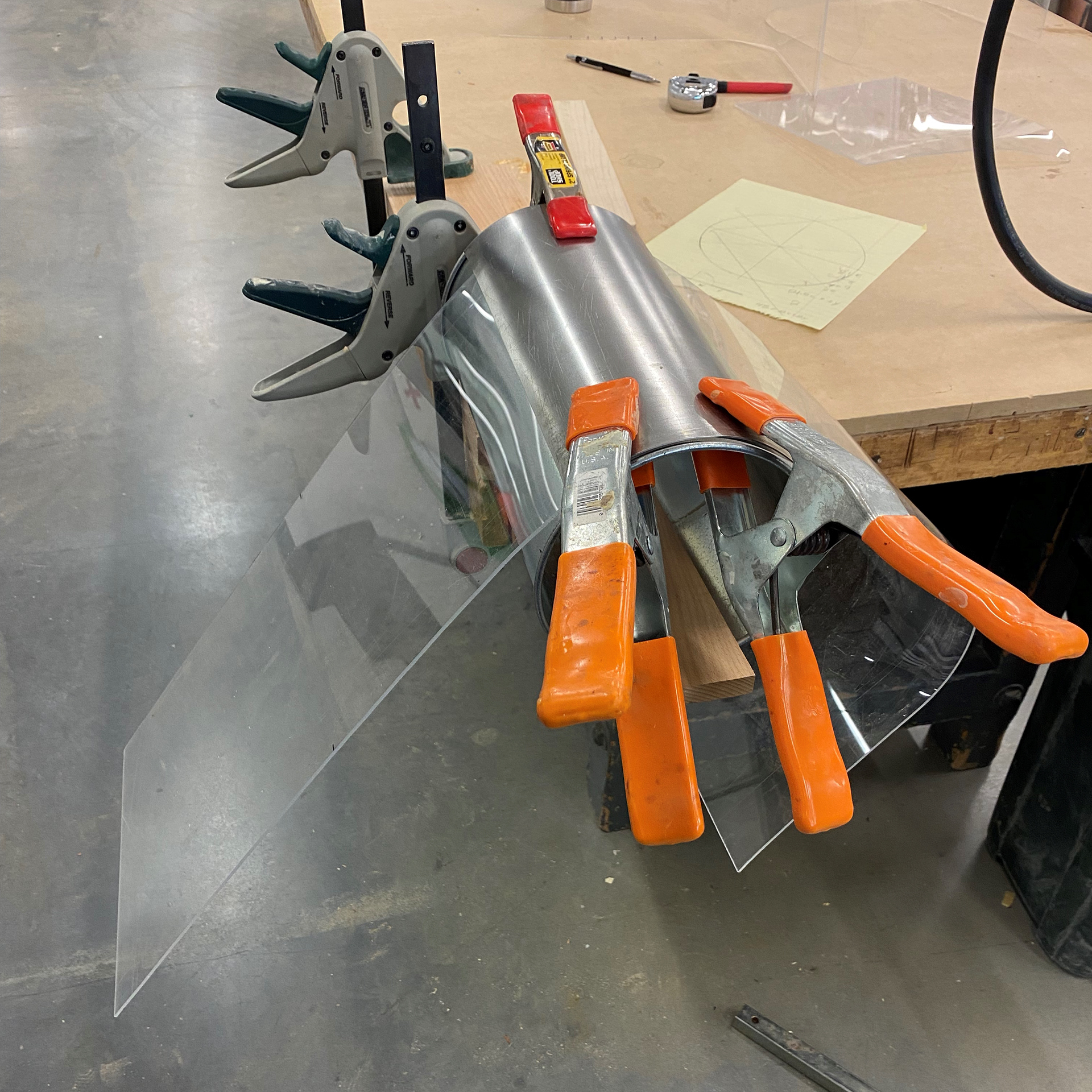 Heat forming acrylic mold
