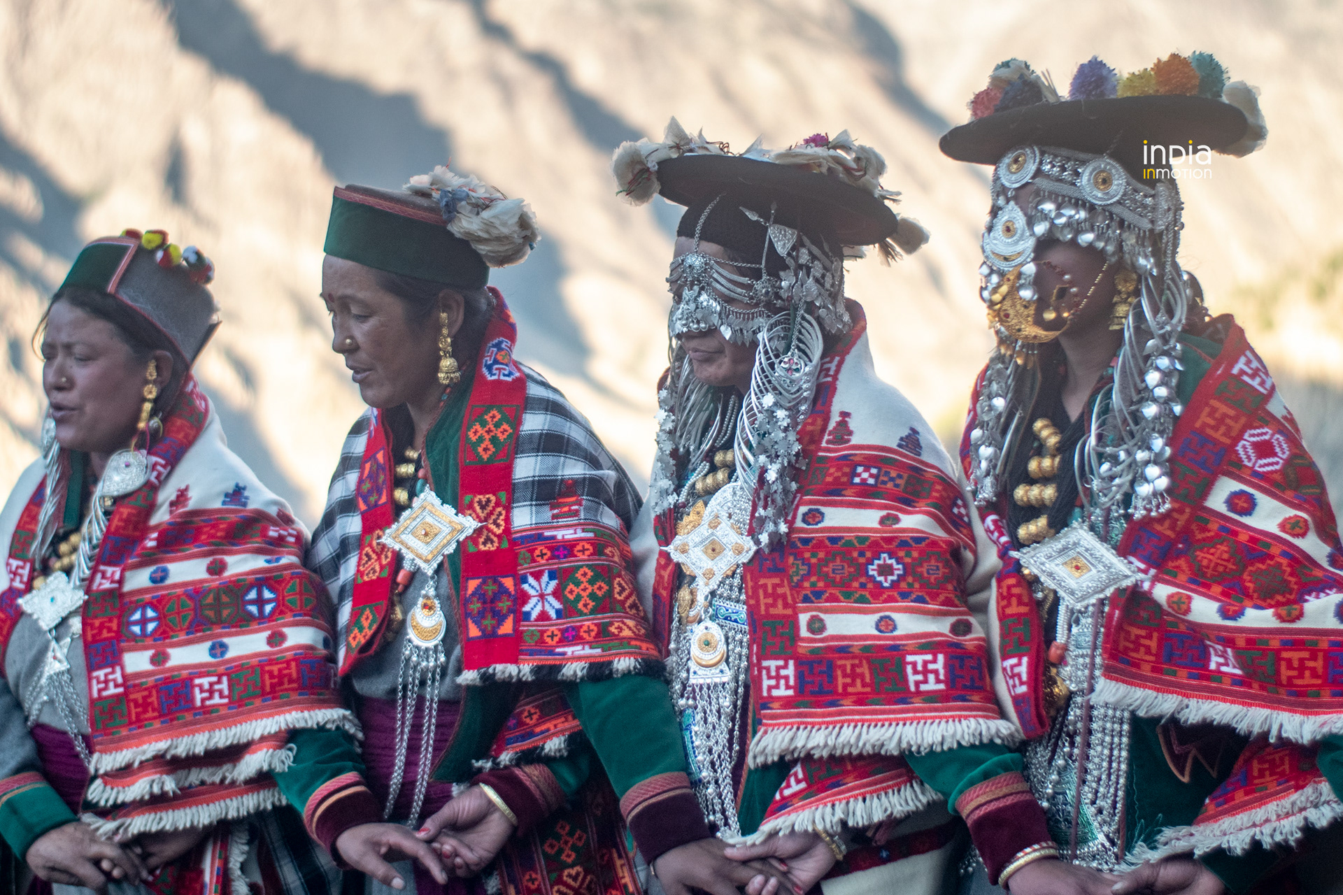 Perfoming Kayang in their traidtional bridal dress.