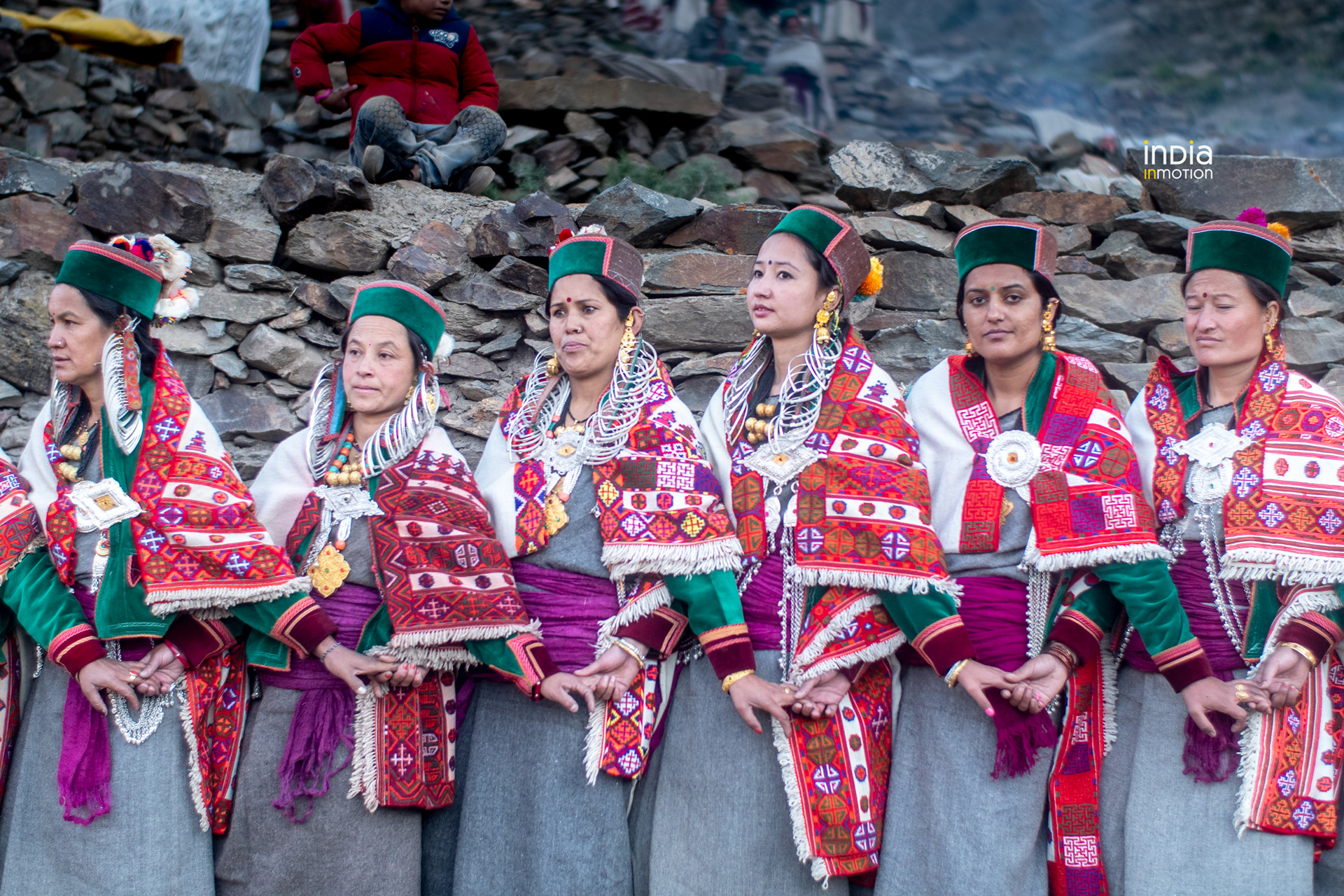 Women in their traditional attire during the Nesang Fulaich festival.