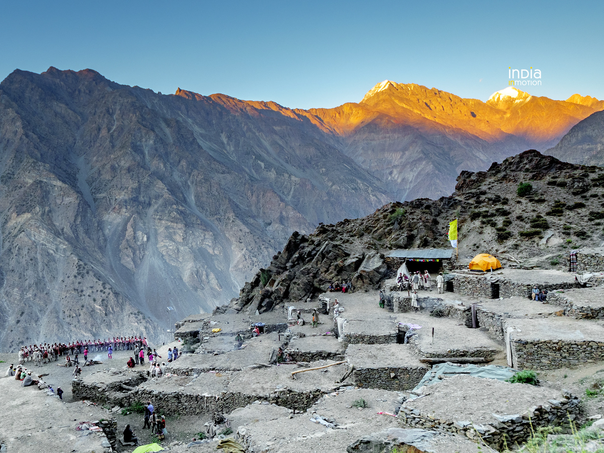 The festival grounds of Nesang Fulaich.