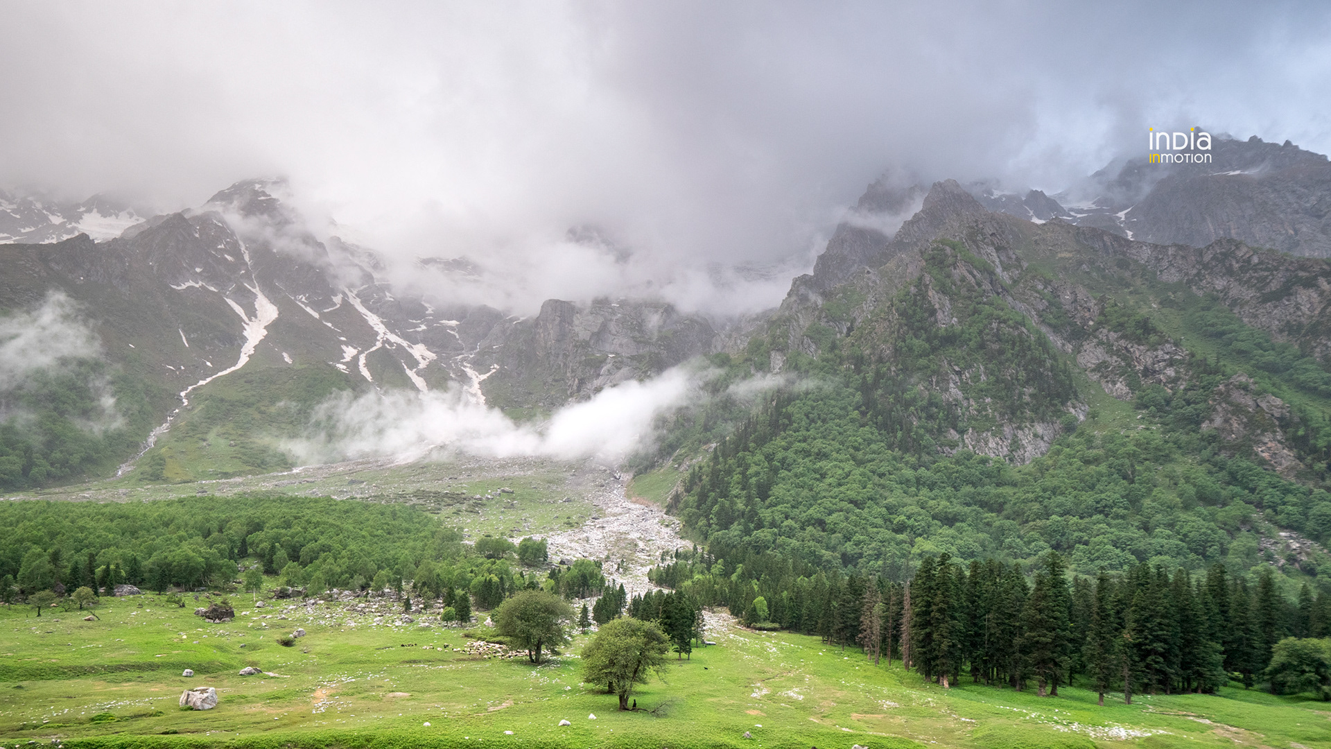 The Mulling campsite in Bhabha Valley