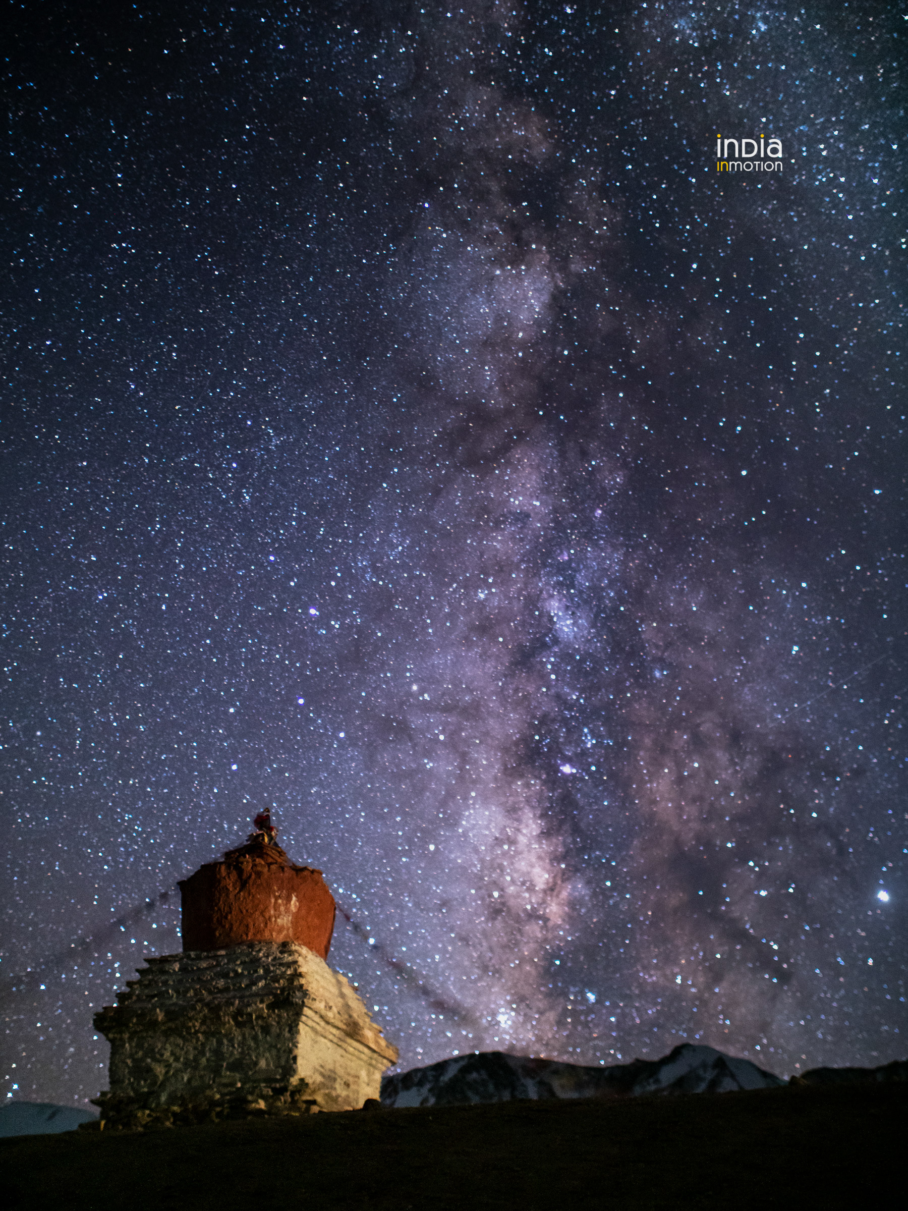 The stupa and the milkyway.