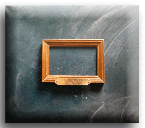 Idée noire, (détail) Peinture à l'huile, cadre en bois,  © gasarian