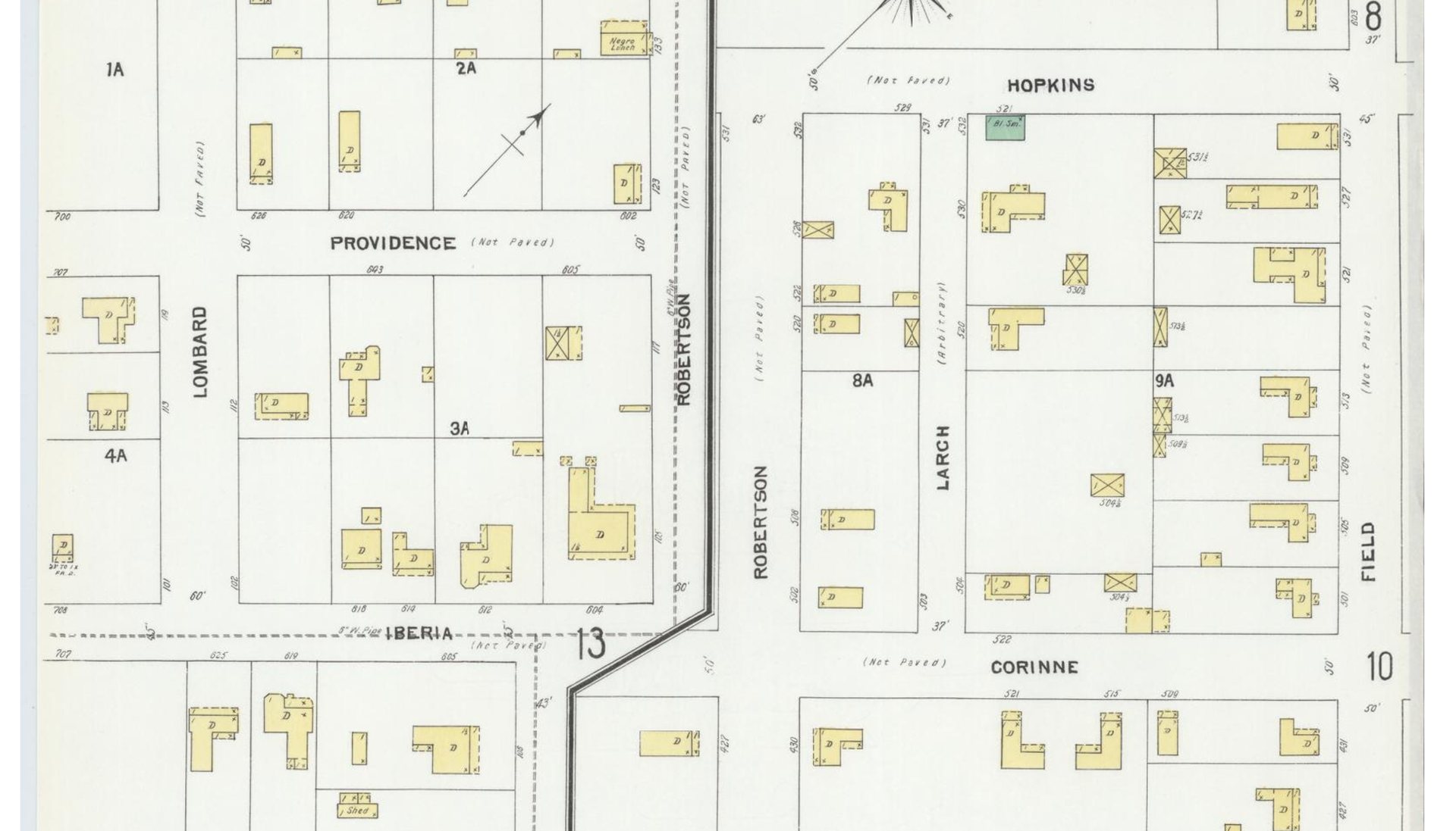 1901 Sanborn Map -across from Field St.
