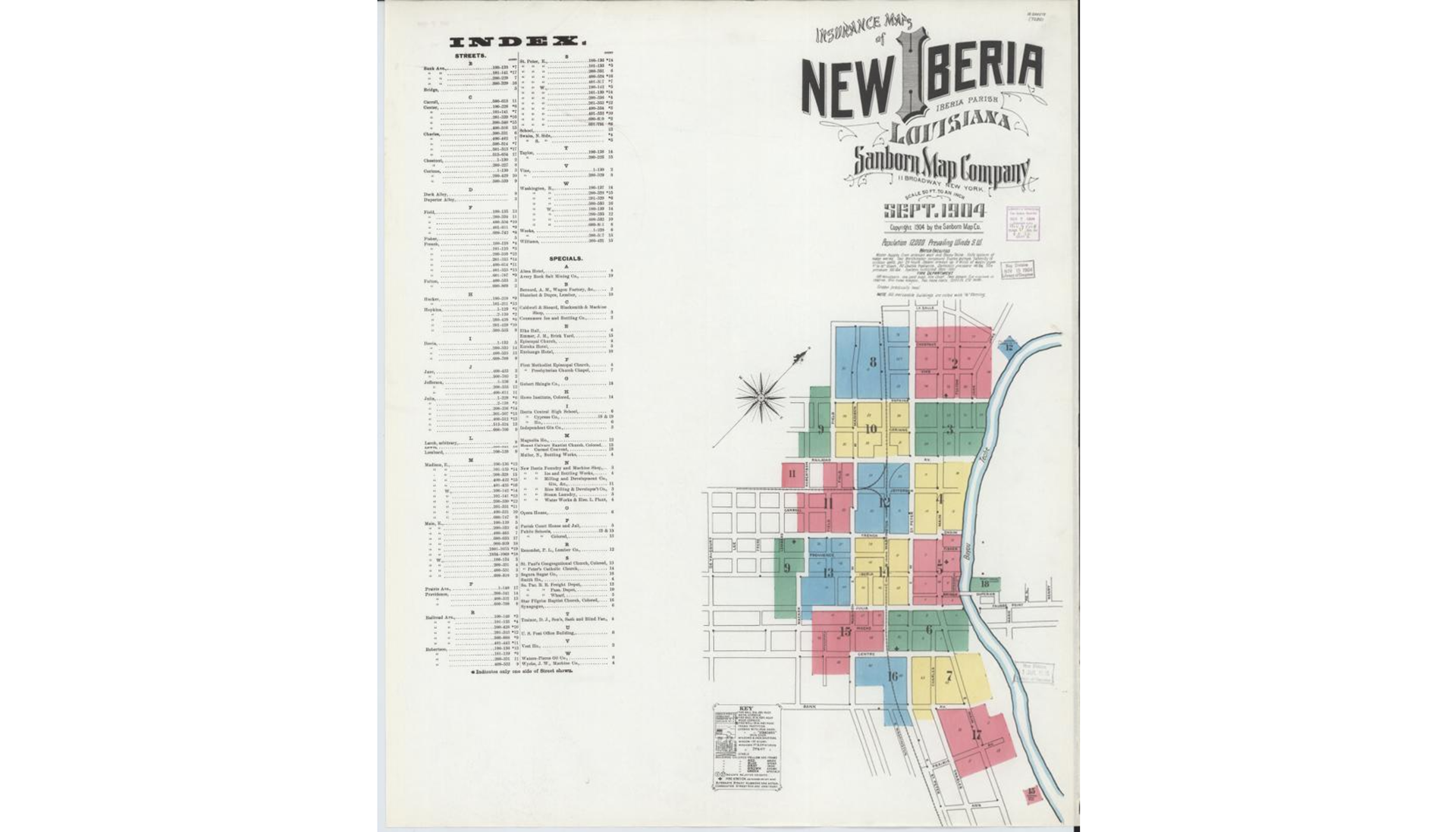 New Iberia Sanborn - 1904