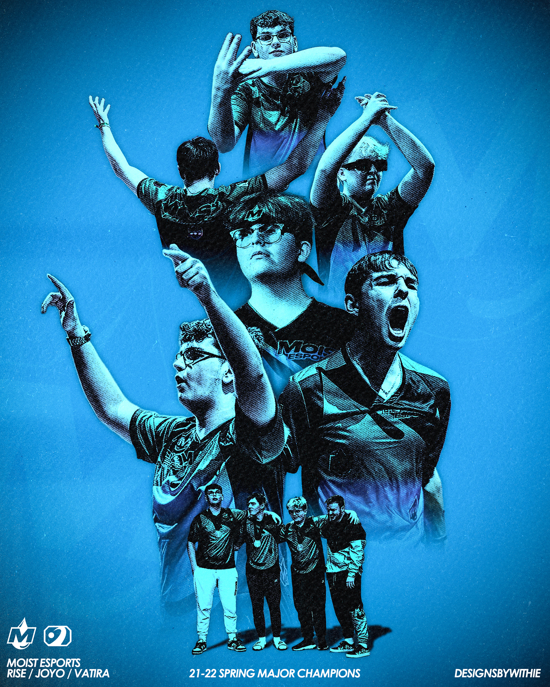 Moist Esports Major Champions Tribute Design