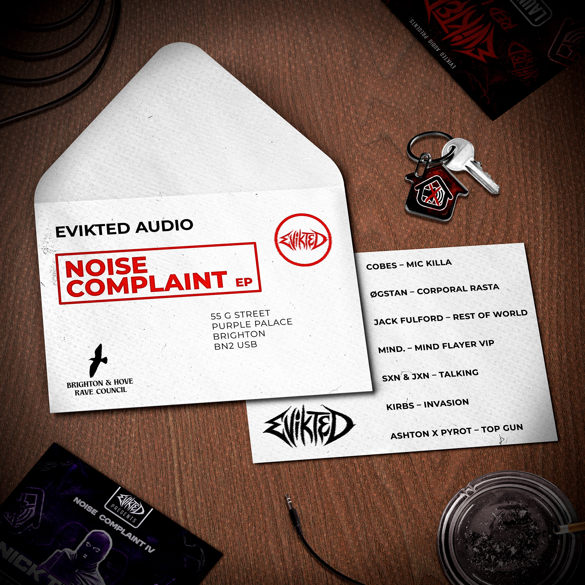 Evikted Audio - Noise Complaint EP (Cover Art)
