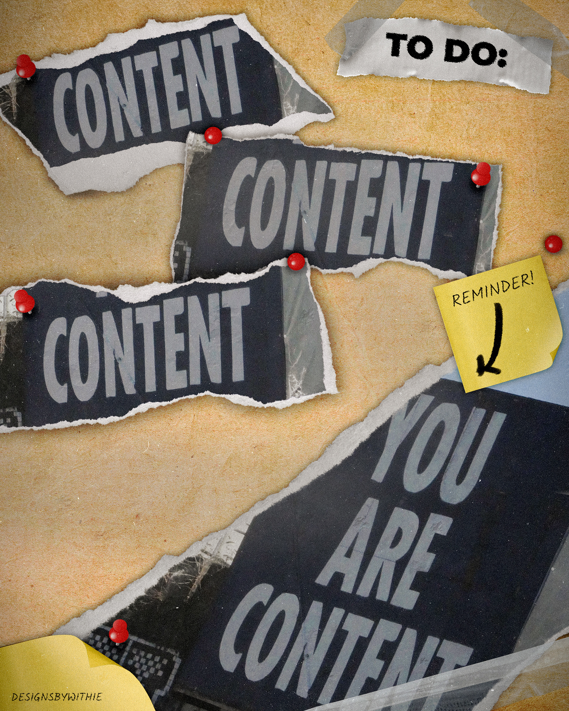 "YOU ARE CONTENT" (Photography Quote Piece)